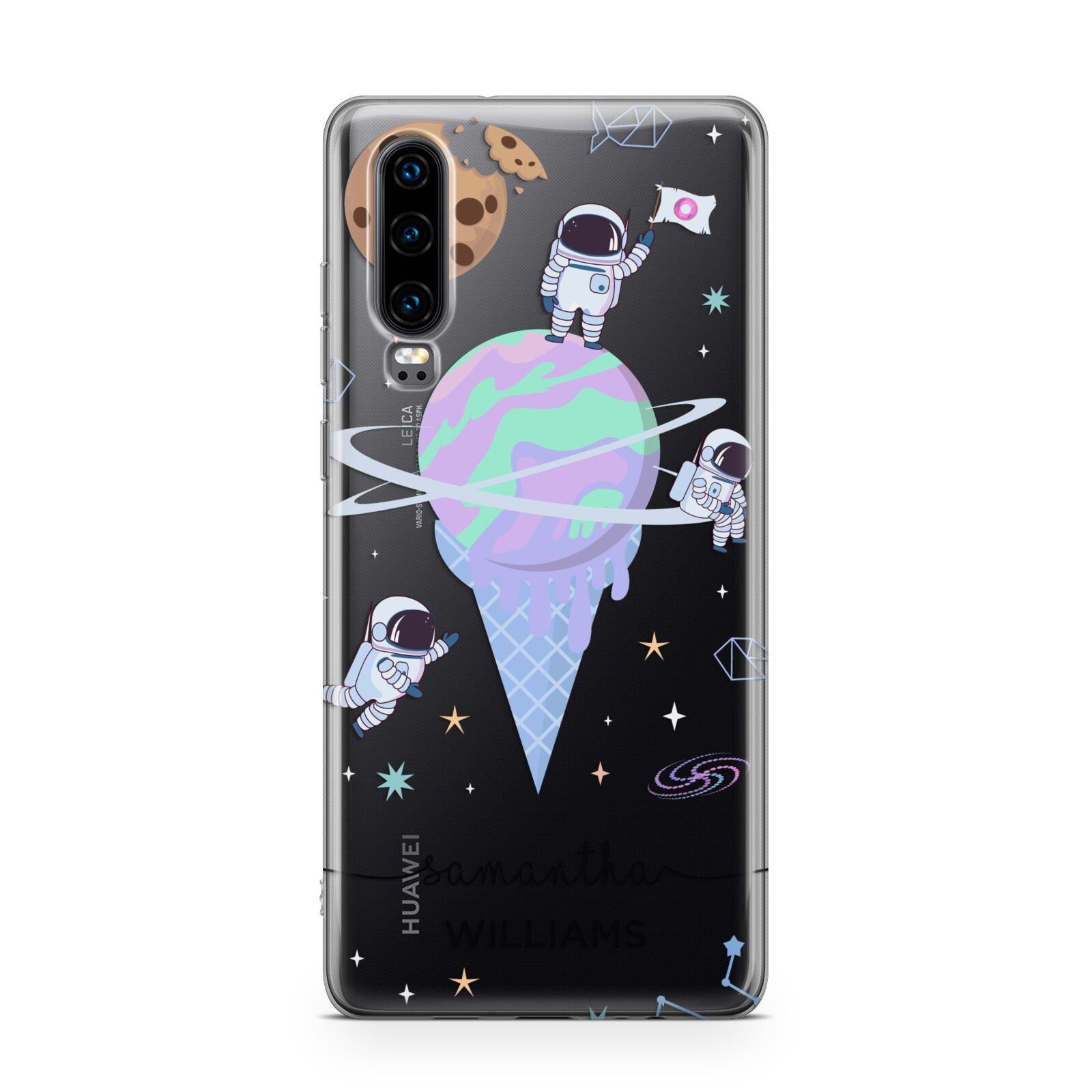 Ice Cream Planets with Name Huawei P30 Phone Case