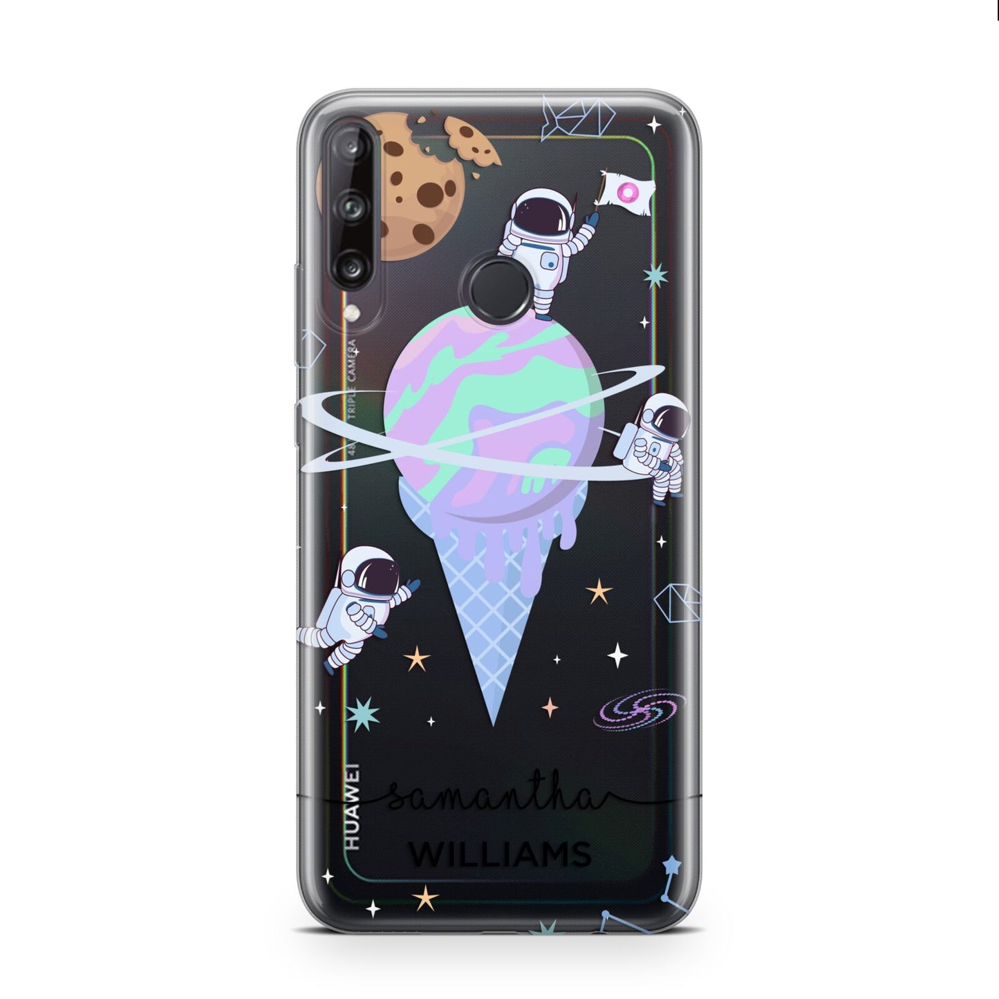 Ice Cream Planets with Name Huawei P40 Lite E Phone Case