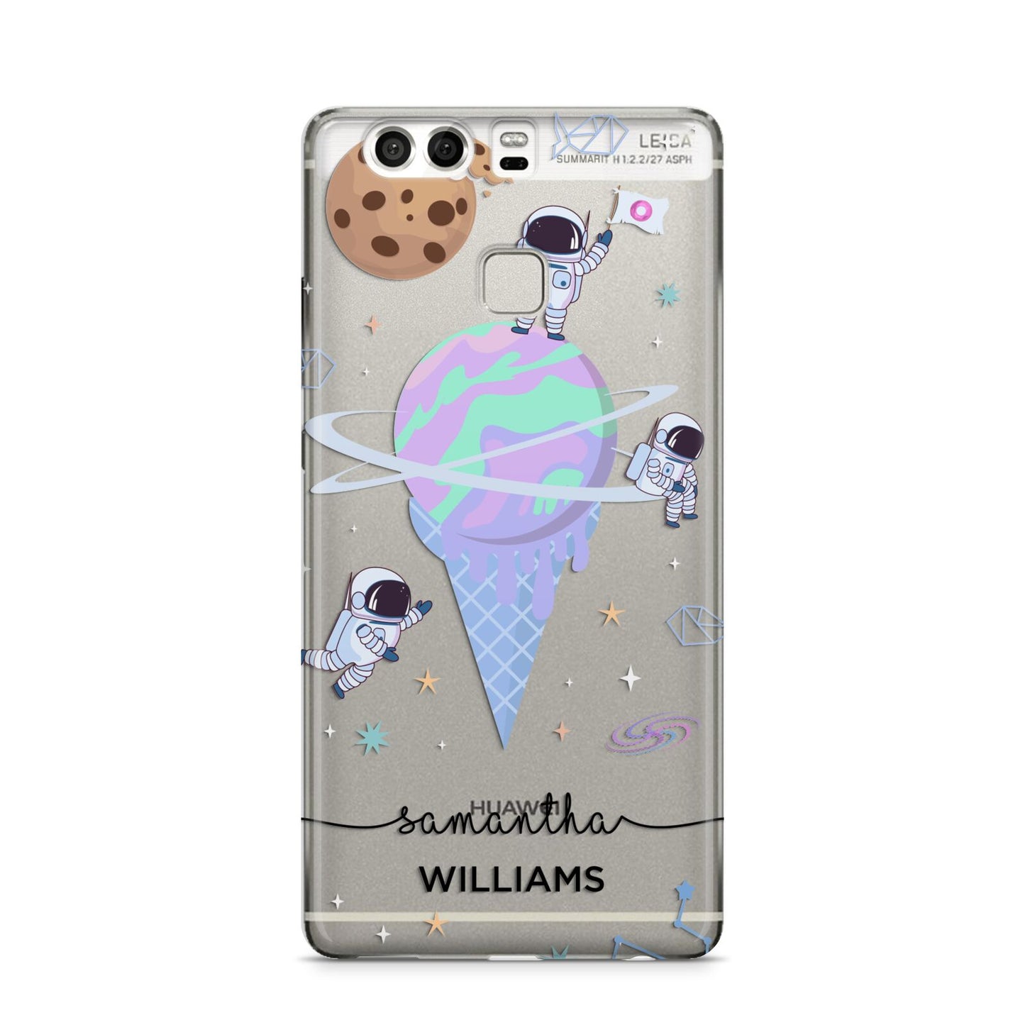 Ice Cream Planets with Name Huawei P9 Case