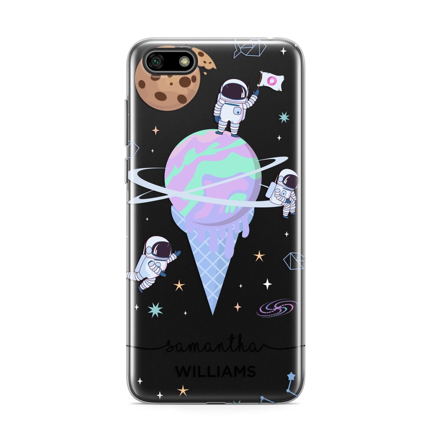 Ice Cream Planets with Name Huawei Y5 Prime 2018 Phone Case