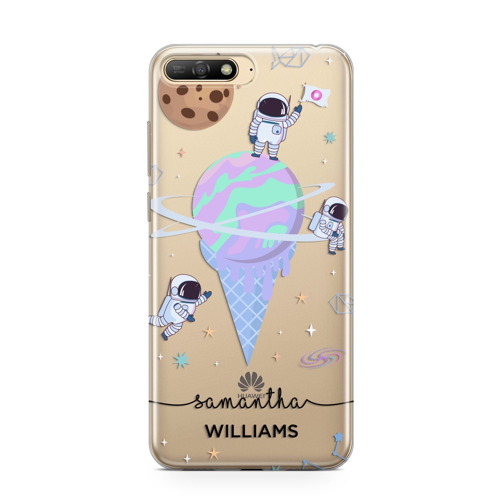 Ice Cream Planets with Name Huawei Y6 2018