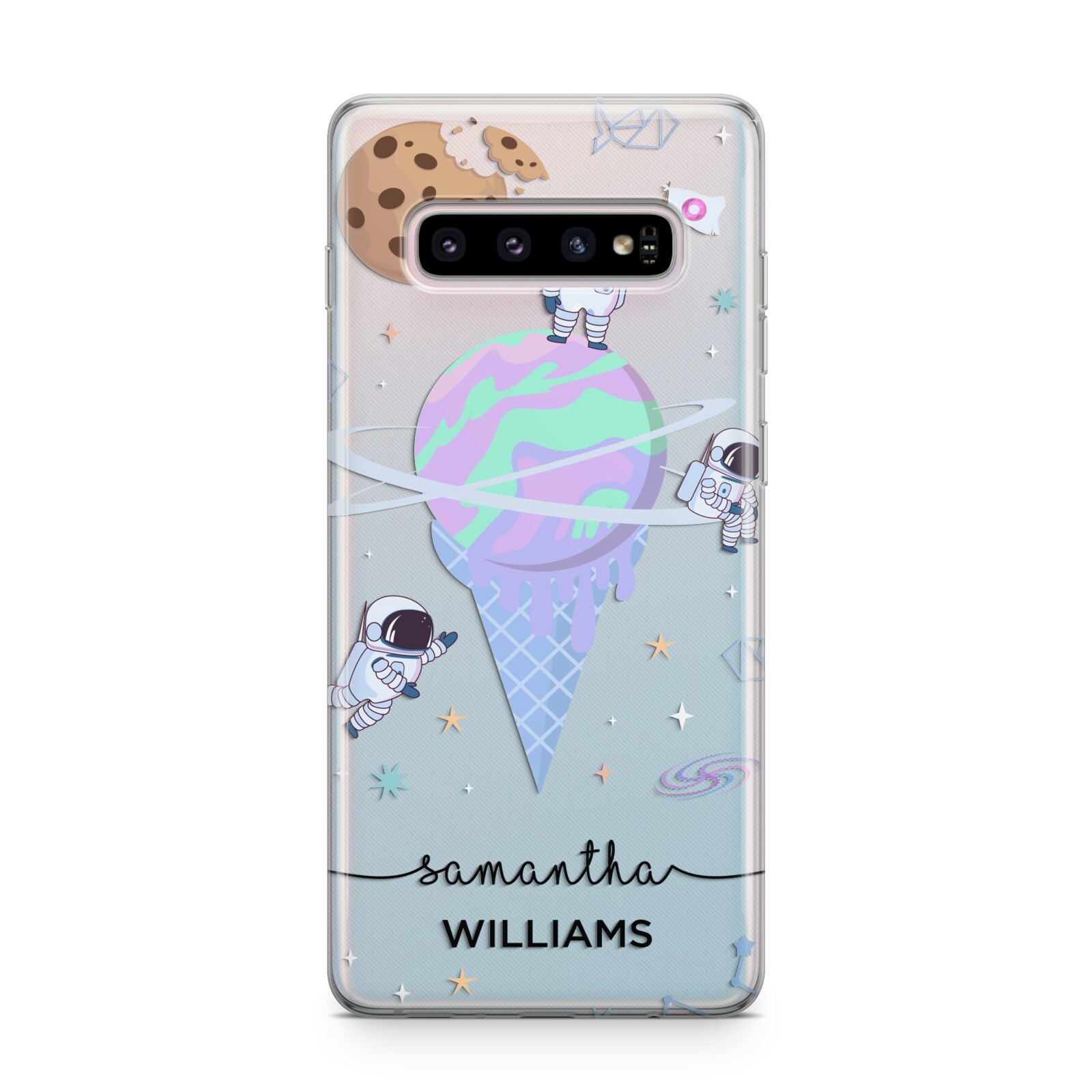 Ice Cream Planets with Name Samsung Galaxy S10 Plus Case