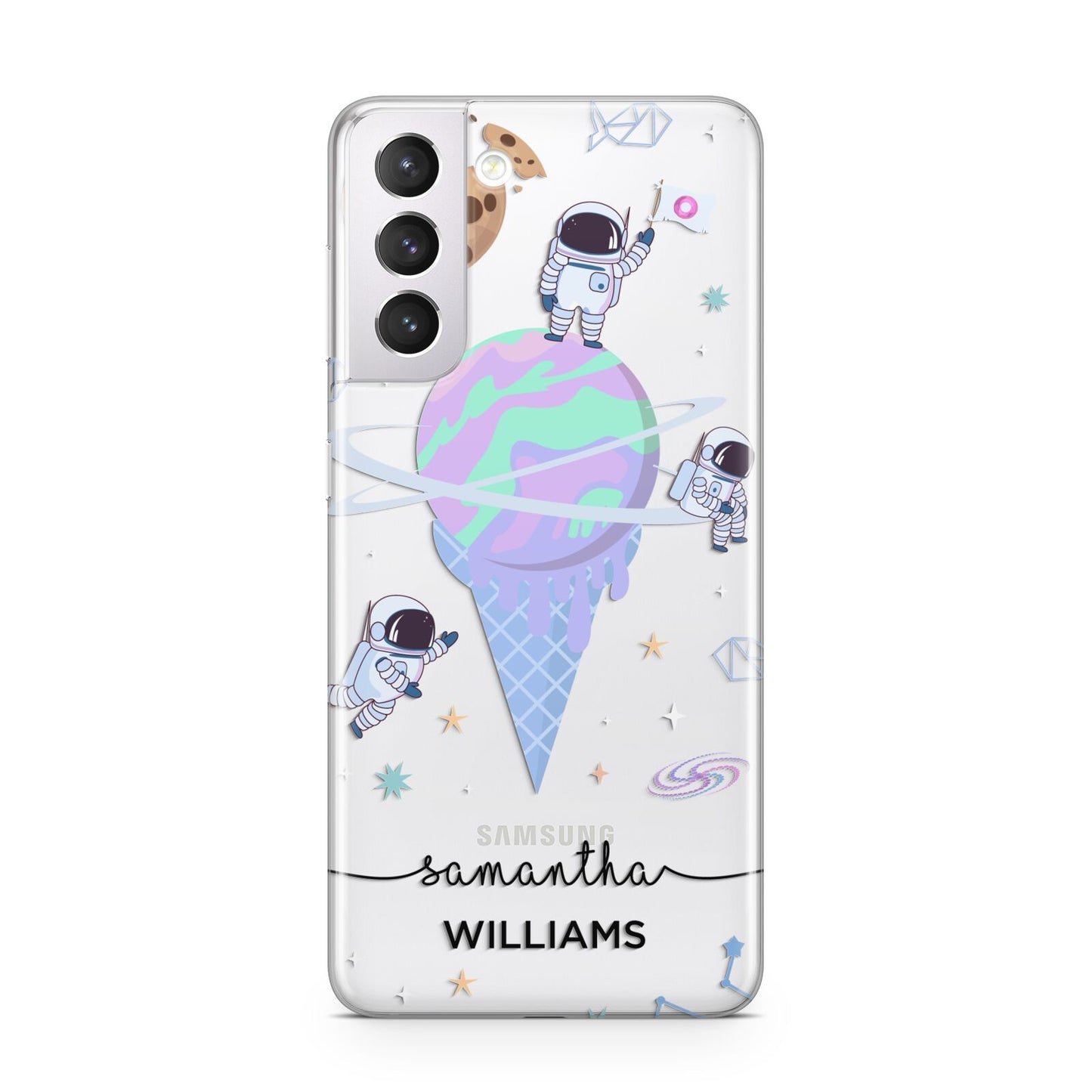 Ice Cream Planets with Name Samsung S21 Case