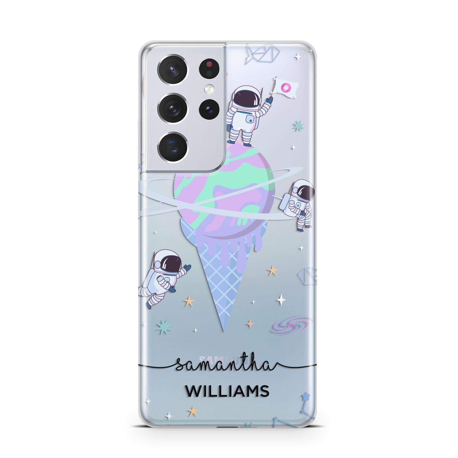 Ice Cream Planets with Name Samsung S21 Ultra Case