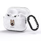 Icelandic Sheepdog Personalised AirPods Pro Glitter Case Side Image