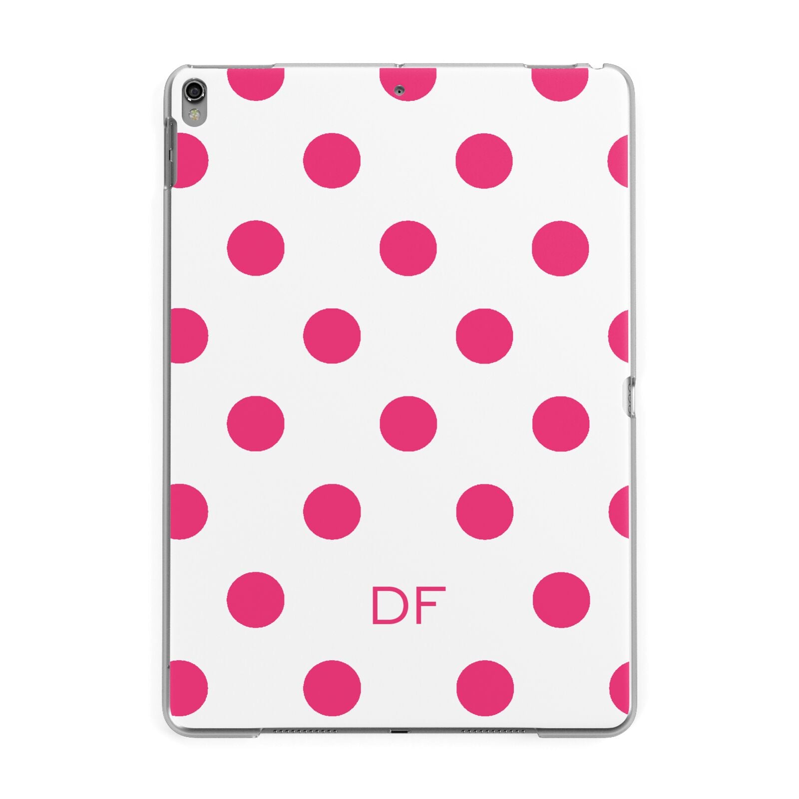 Initial Dots Personalised Apple iPad Grey Case