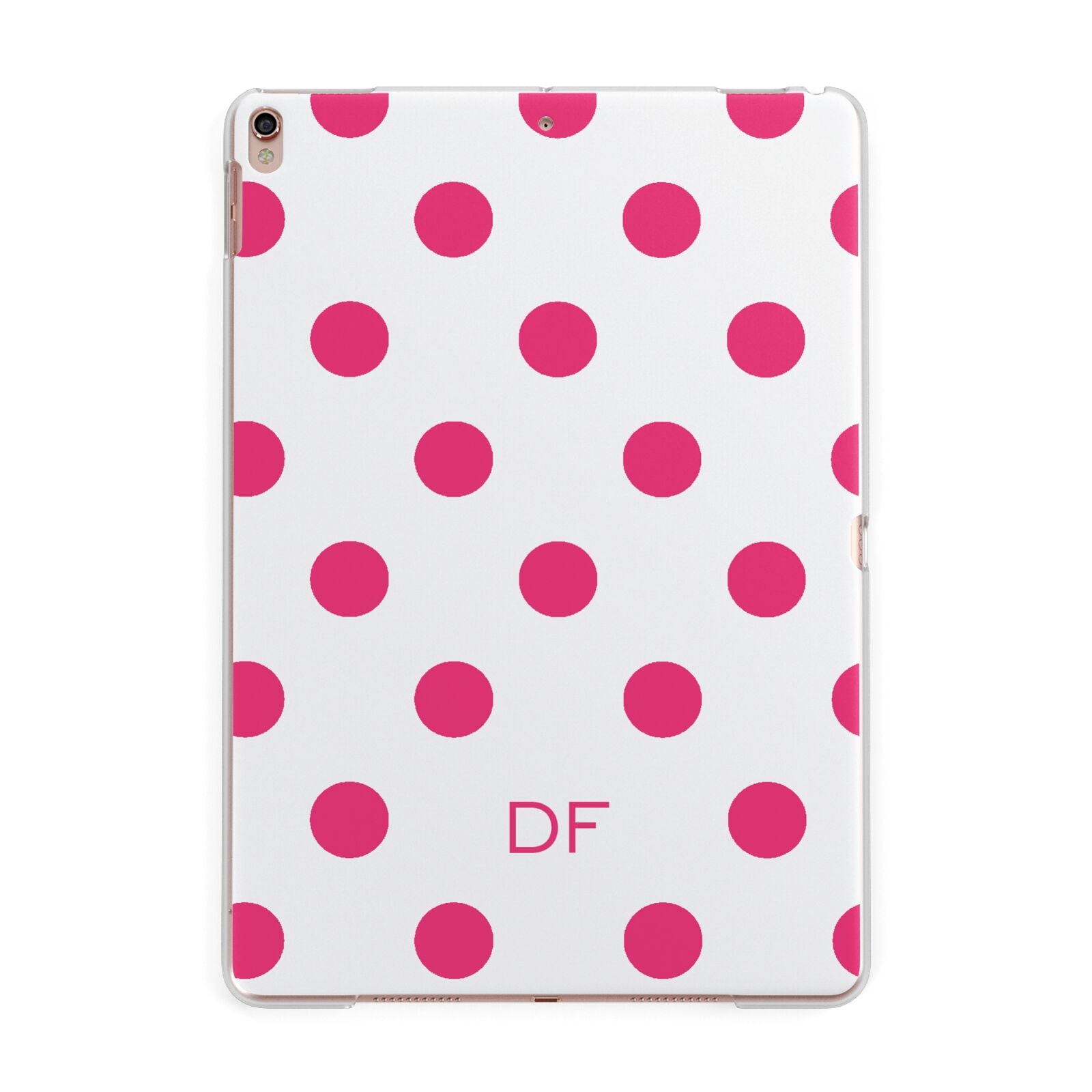 Initial Dots Personalised Apple iPad Rose Gold Case