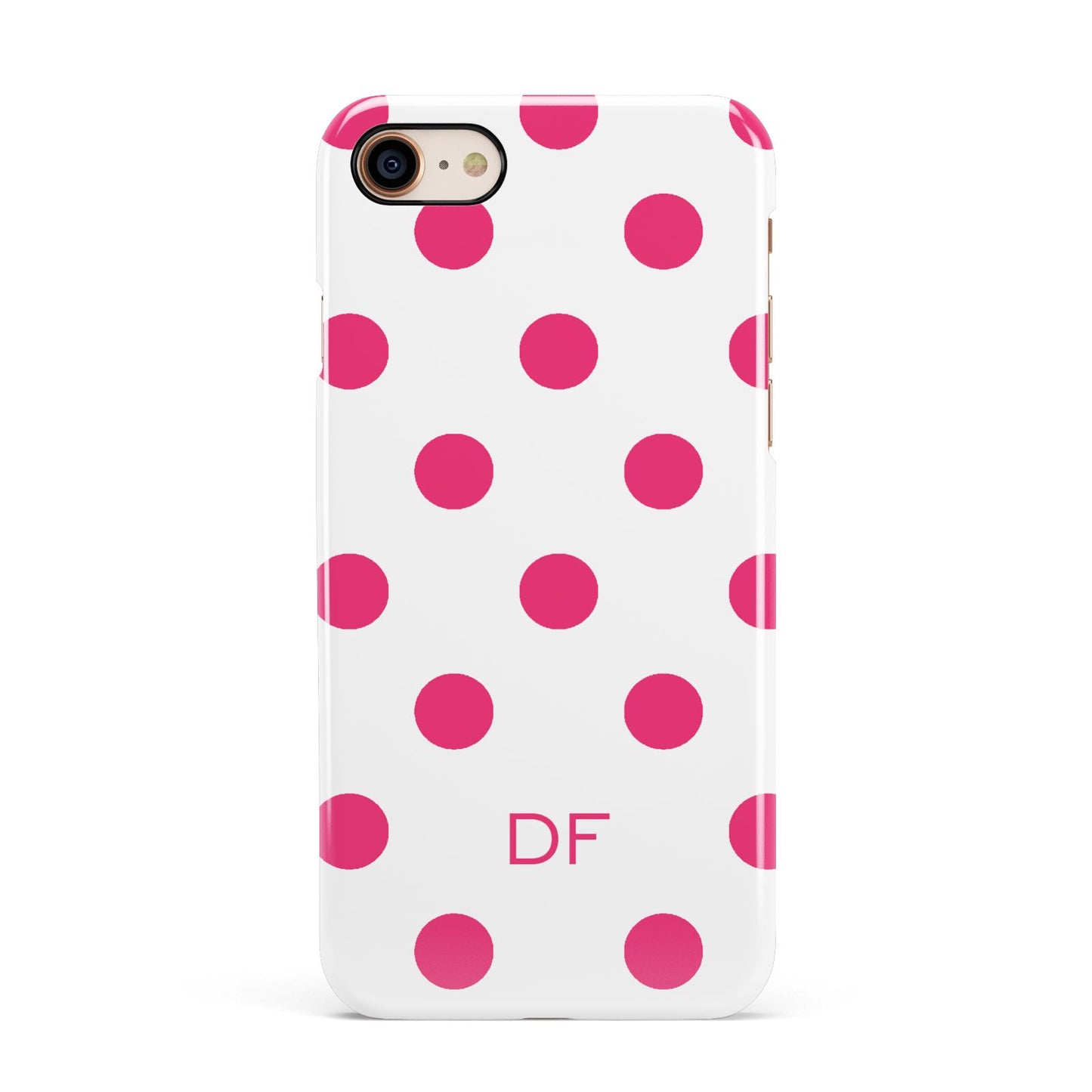 Initial Dots Personalised Apple iPhone 7 8 3D Snap Case