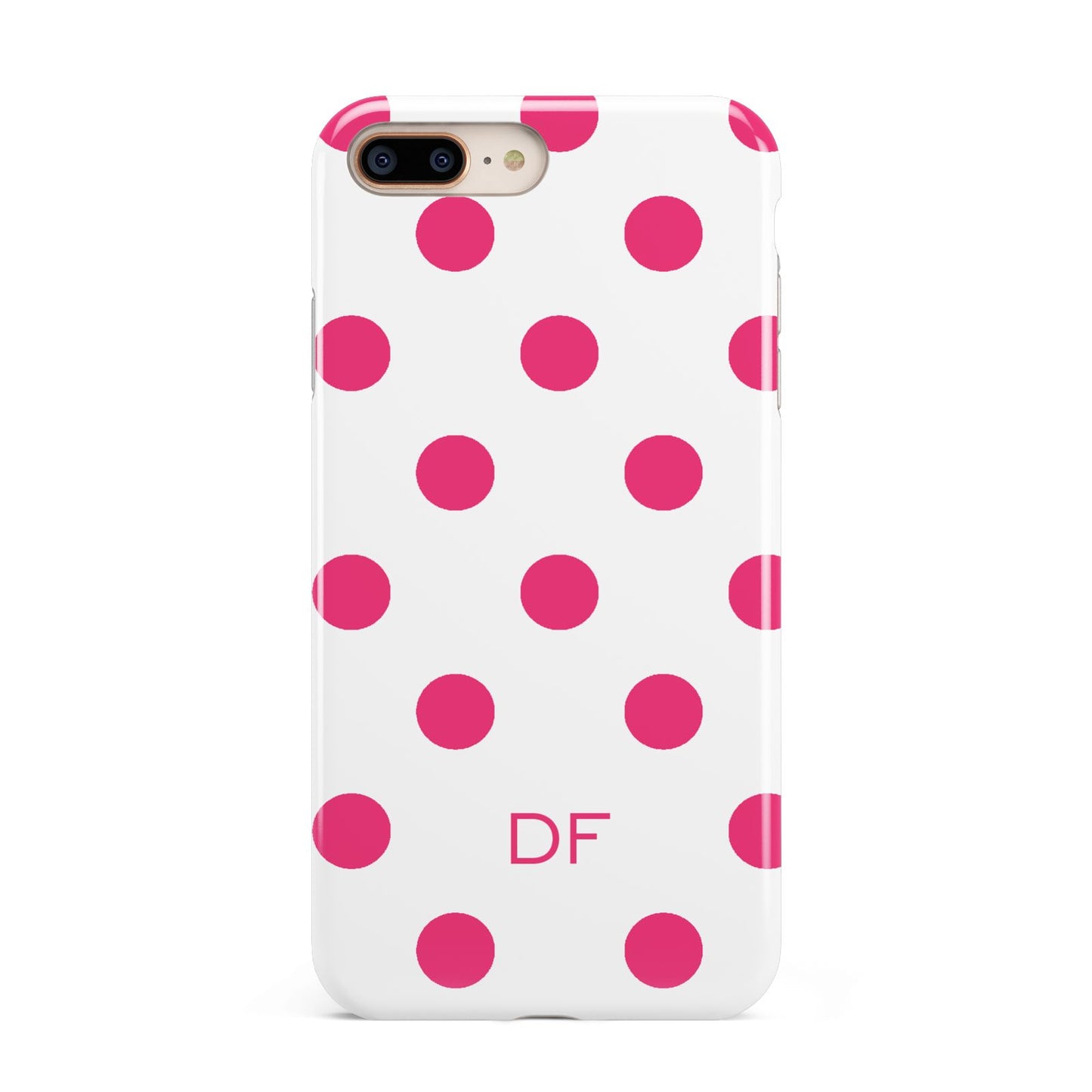 Initial Dots Personalised Apple iPhone 7 8 Plus 3D Tough Case