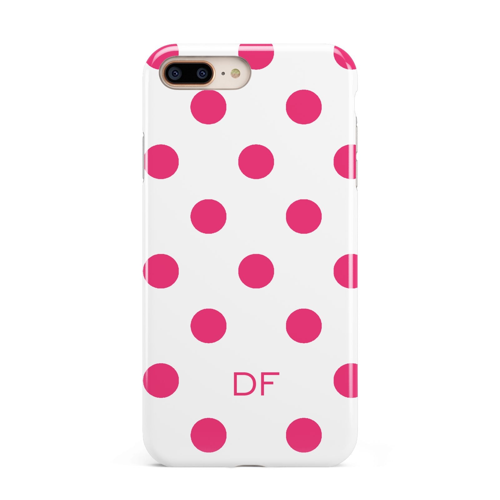 Initial Dots Personalised Apple iPhone 7 8 Plus 3D Tough Case