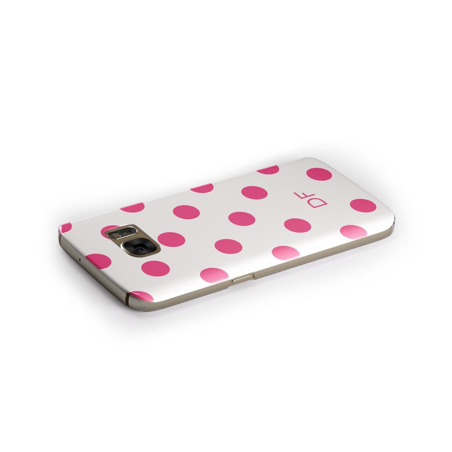 Initial Dots Personalised Samsung Galaxy Case Side Close Up