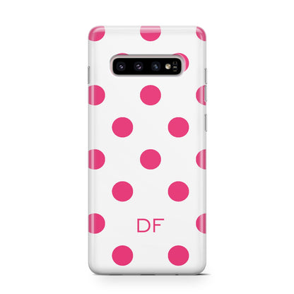 Initial Dots Personalised Samsung Galaxy S10 Case