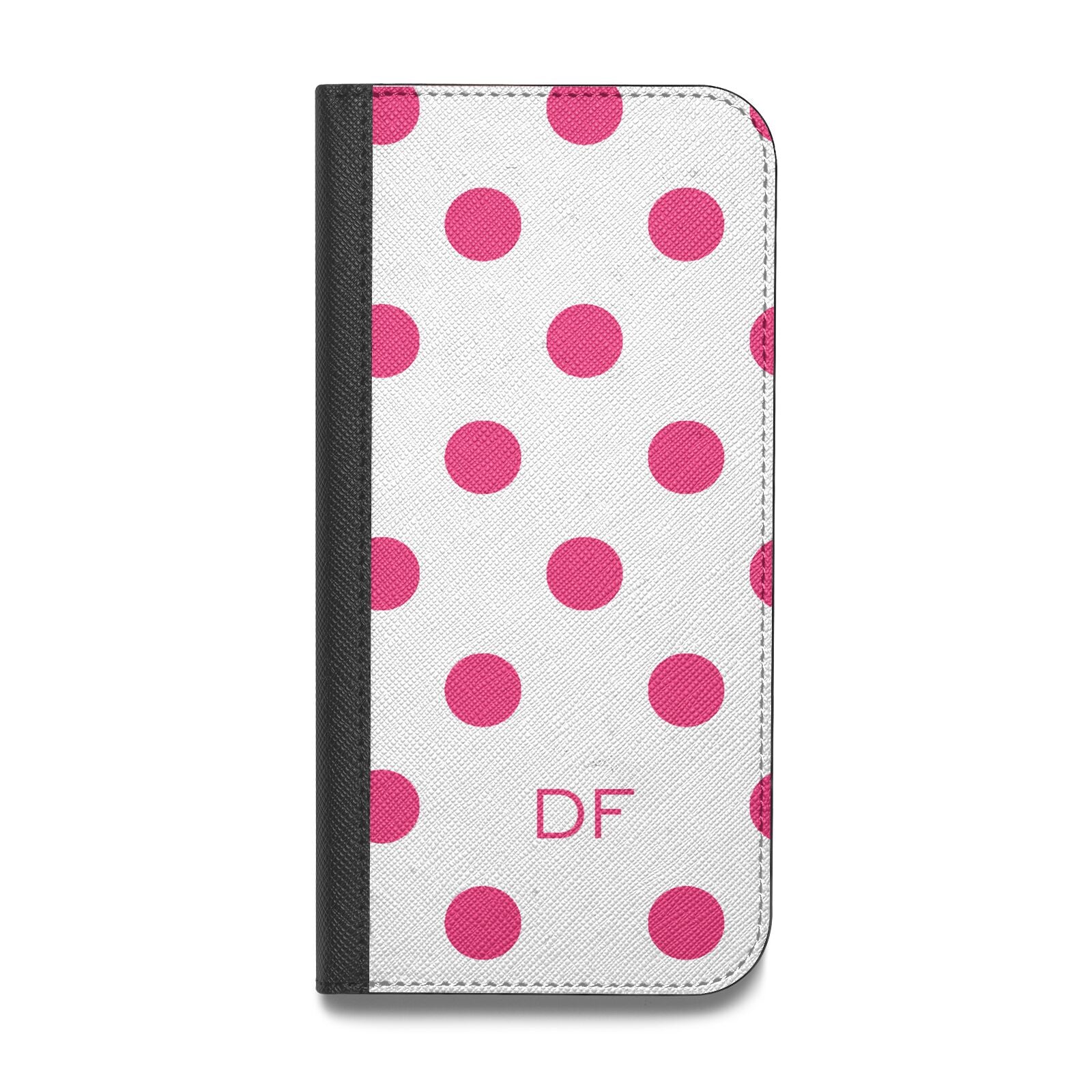 Initial Dots Personalised Vegan Leather Flip Samsung Case