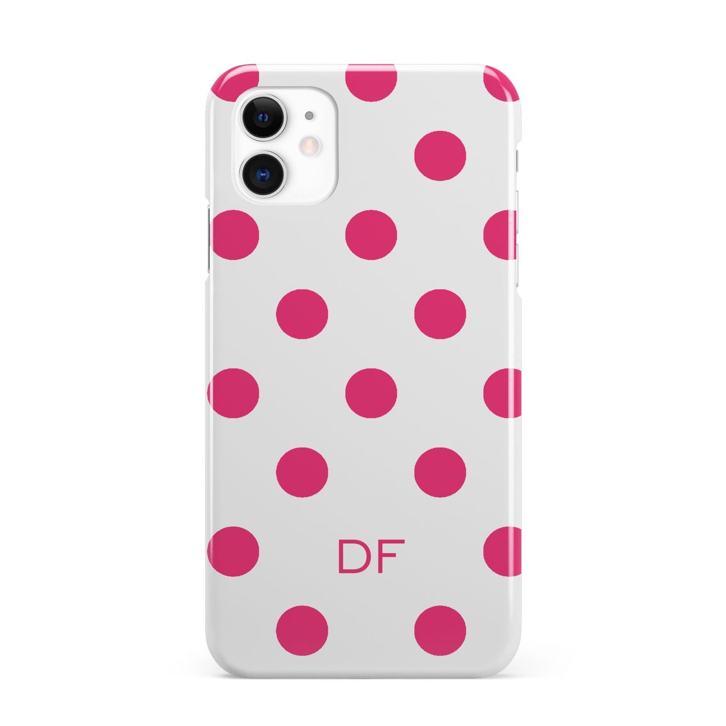 Initial Dots Personalised iPhone 11 3D Snap Case