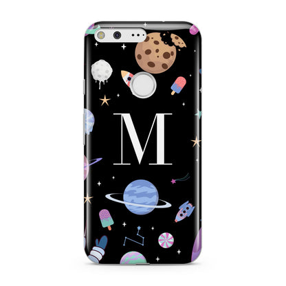 Initialled Candy Space Scene Google Pixel Case