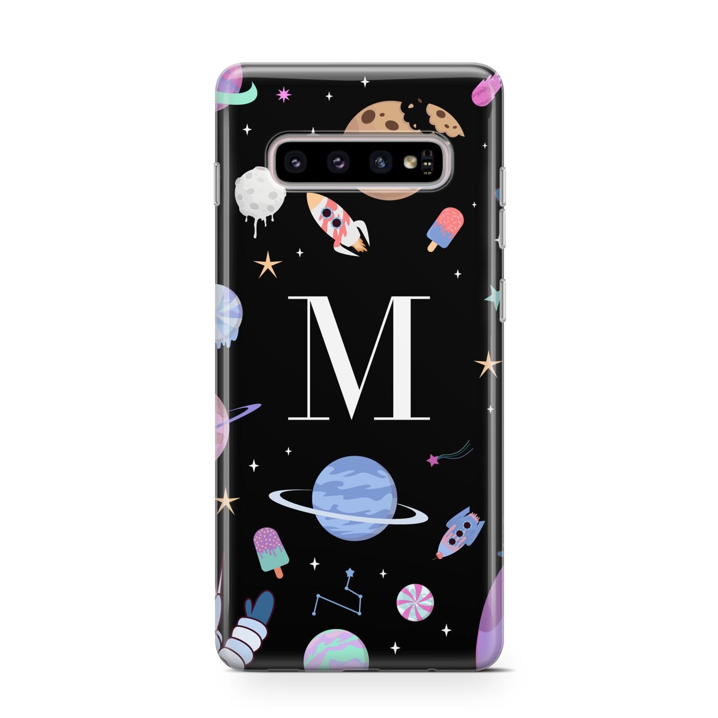 Initialled Candy Space Scene Protective Samsung Galaxy Case