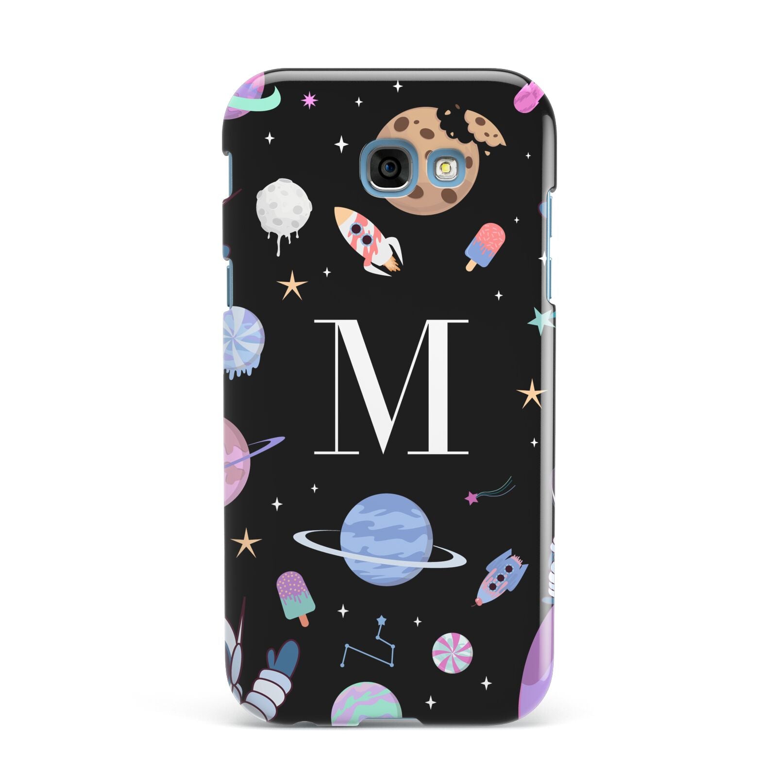 Initialled Candy Space Scene Samsung Galaxy A7 2017 Case