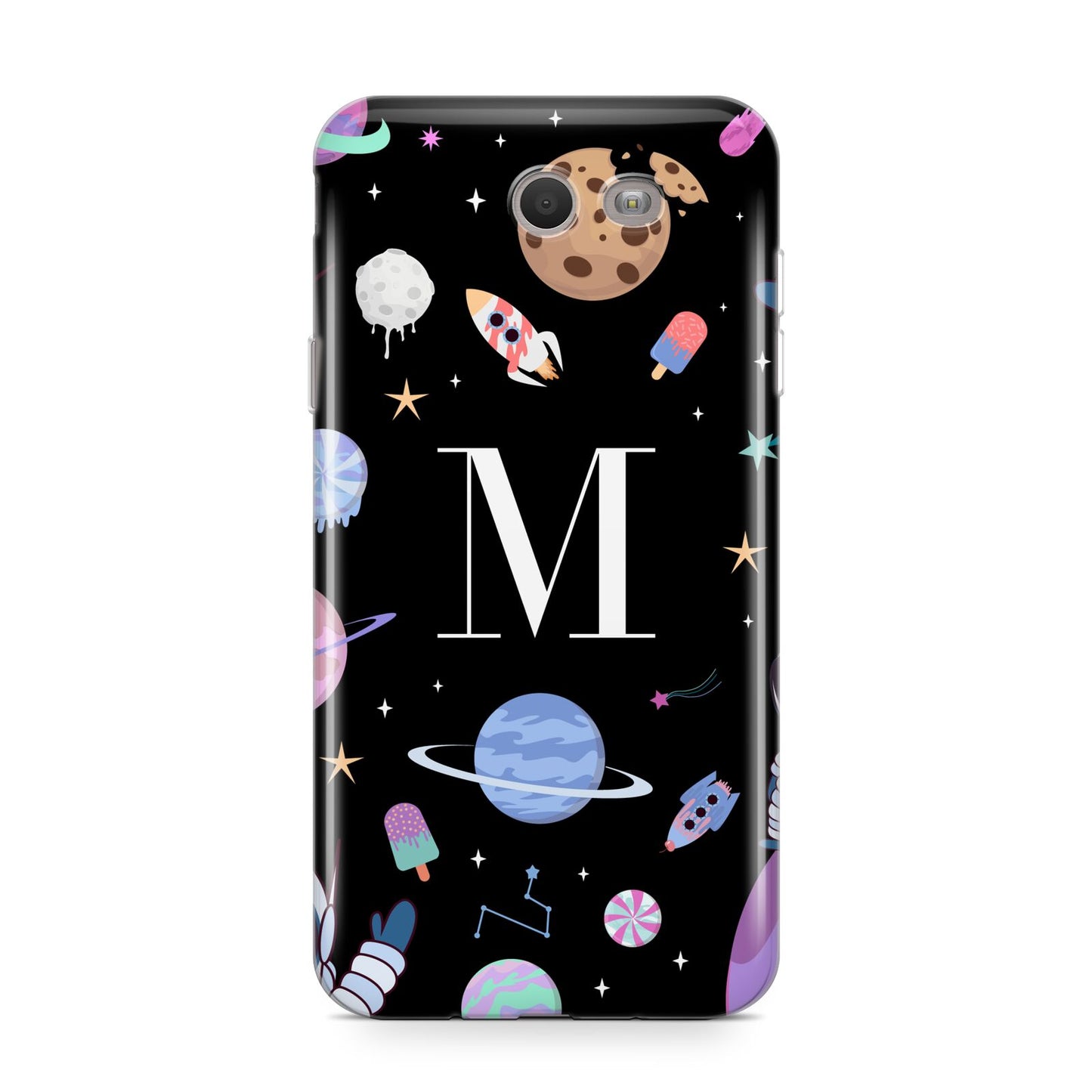 Initialled Candy Space Scene Samsung Galaxy J7 2017 Case