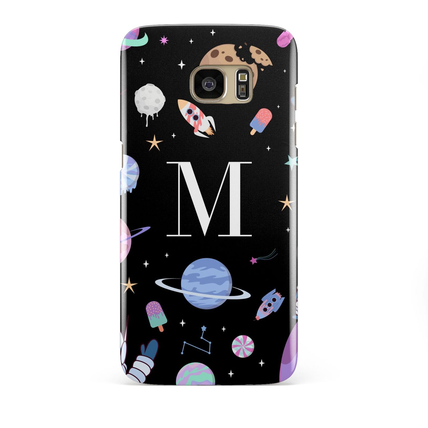 Initialled Candy Space Scene Samsung Galaxy S7 Edge Case