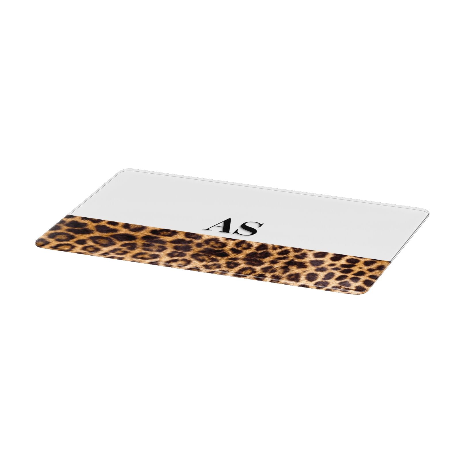 Initialled Leopard Print Apple MacBook Case Only