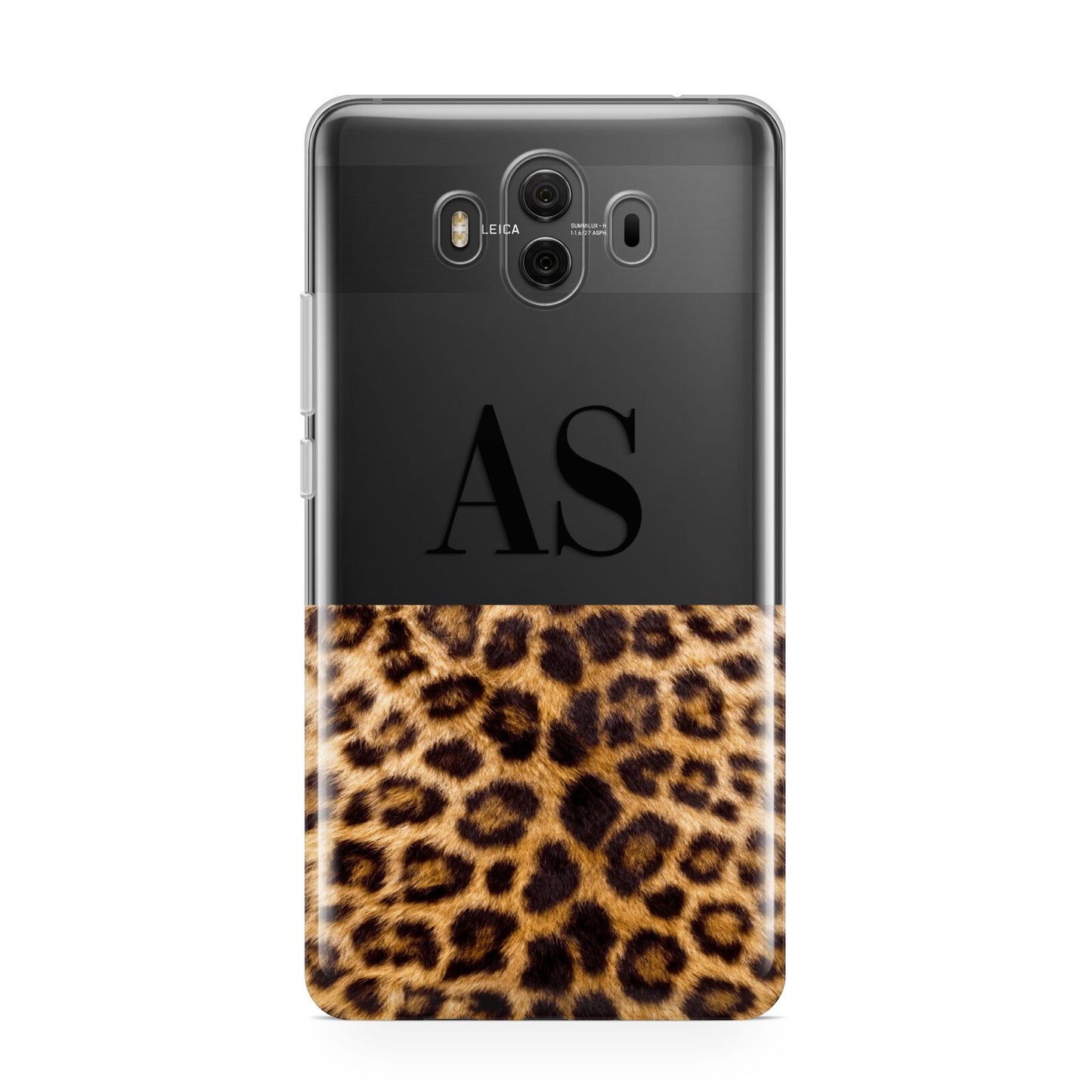 Initialled Leopard Print Huawei Mate 10 Protective Phone Case