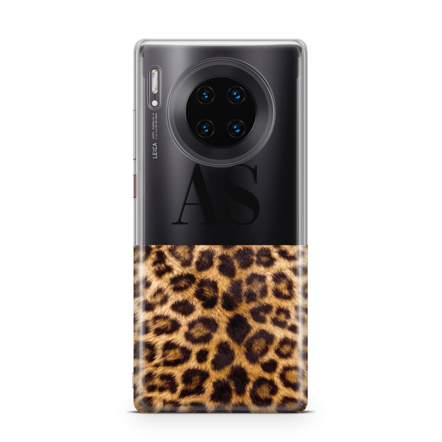 Initialled Leopard Print Huawei Mate 30 Pro Phone Case