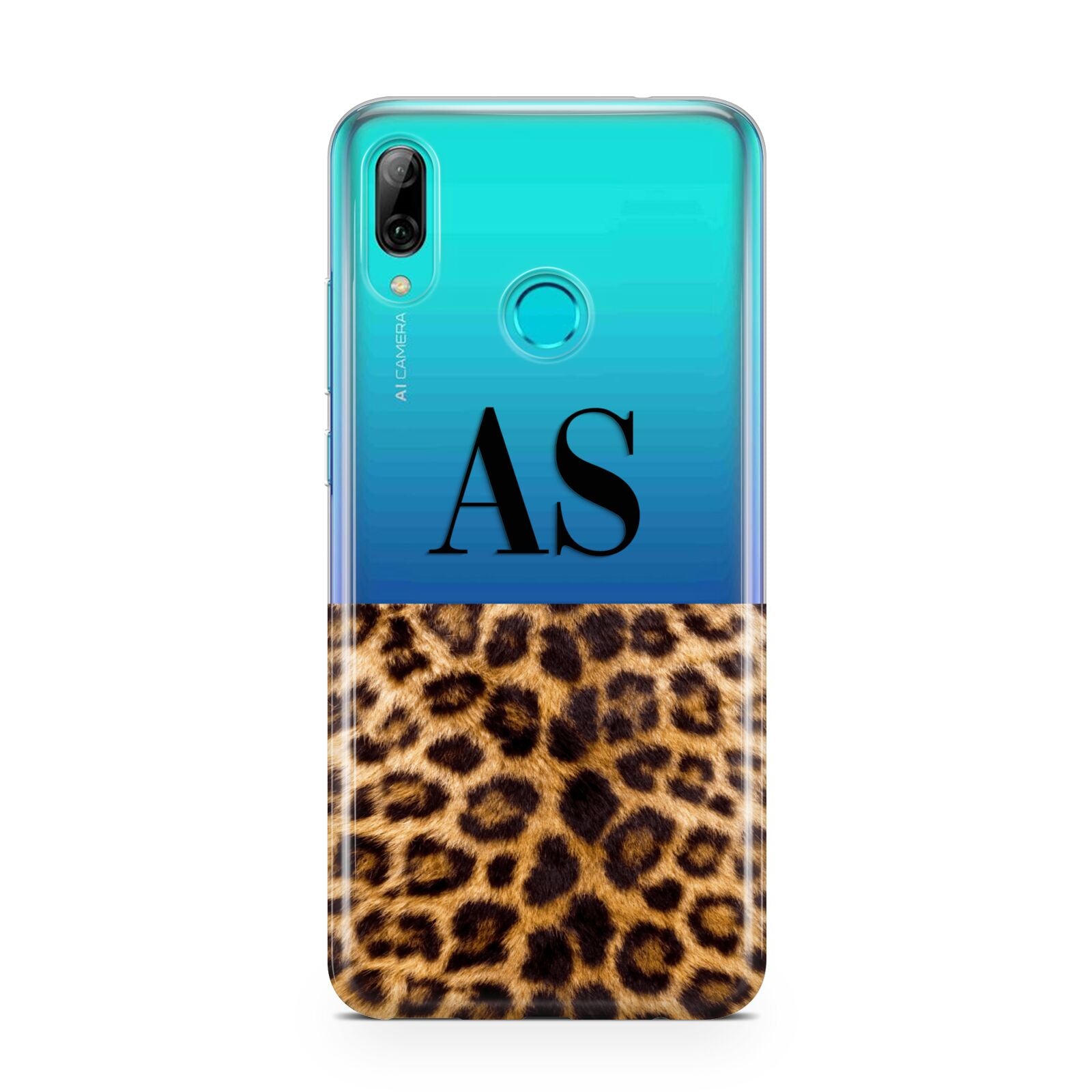 Initialled Leopard Print Huawei P Smart 2019 Case