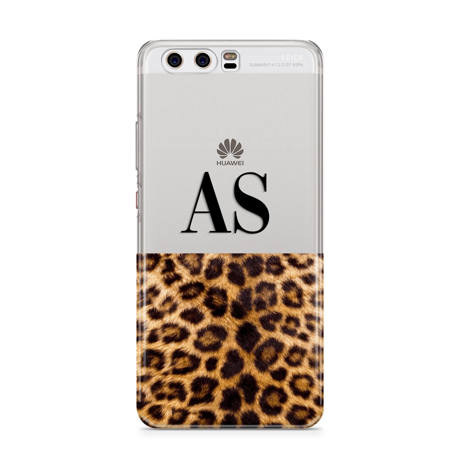 Initialled Leopard Print Huawei P10 Phone Case