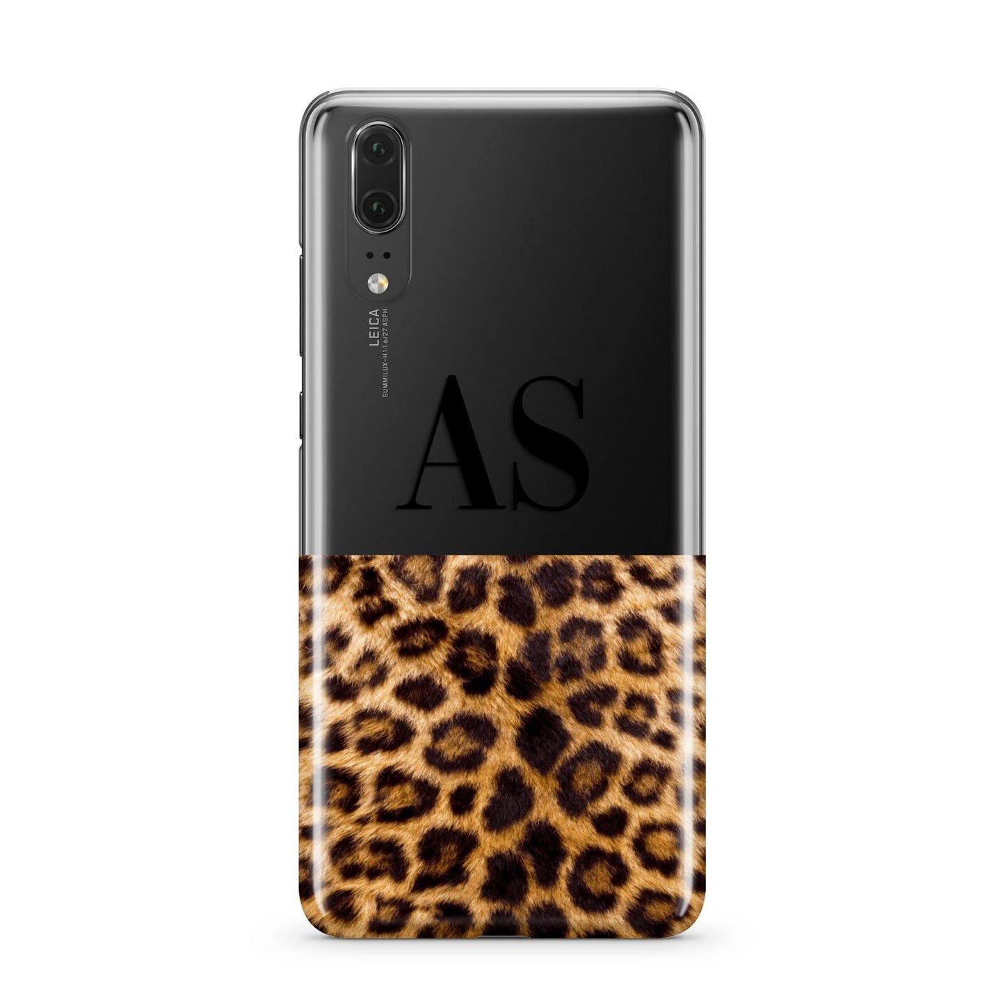 Initialled Leopard Print Huawei P20 Phone Case