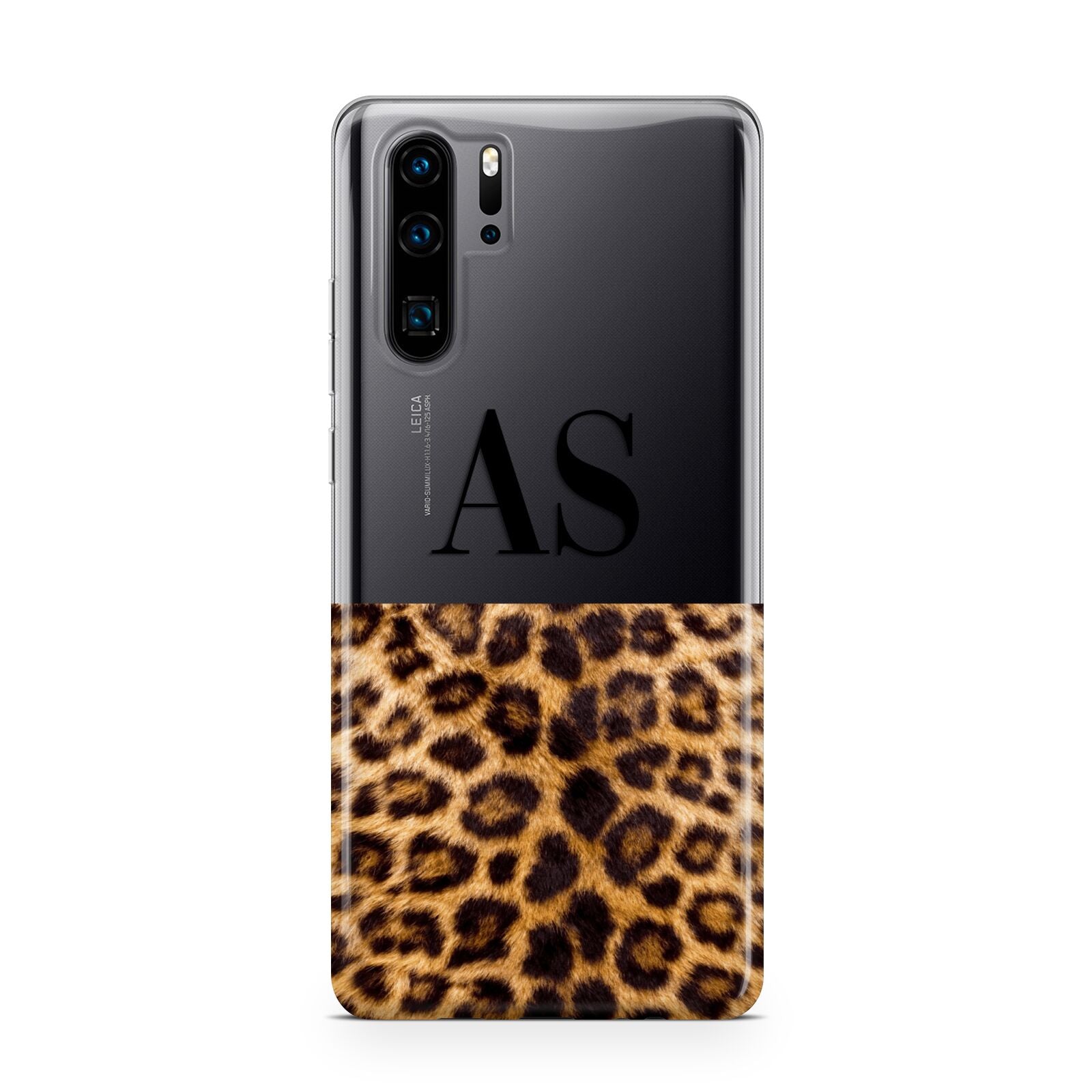 Initialled Leopard Print Huawei P30 Pro Phone Case