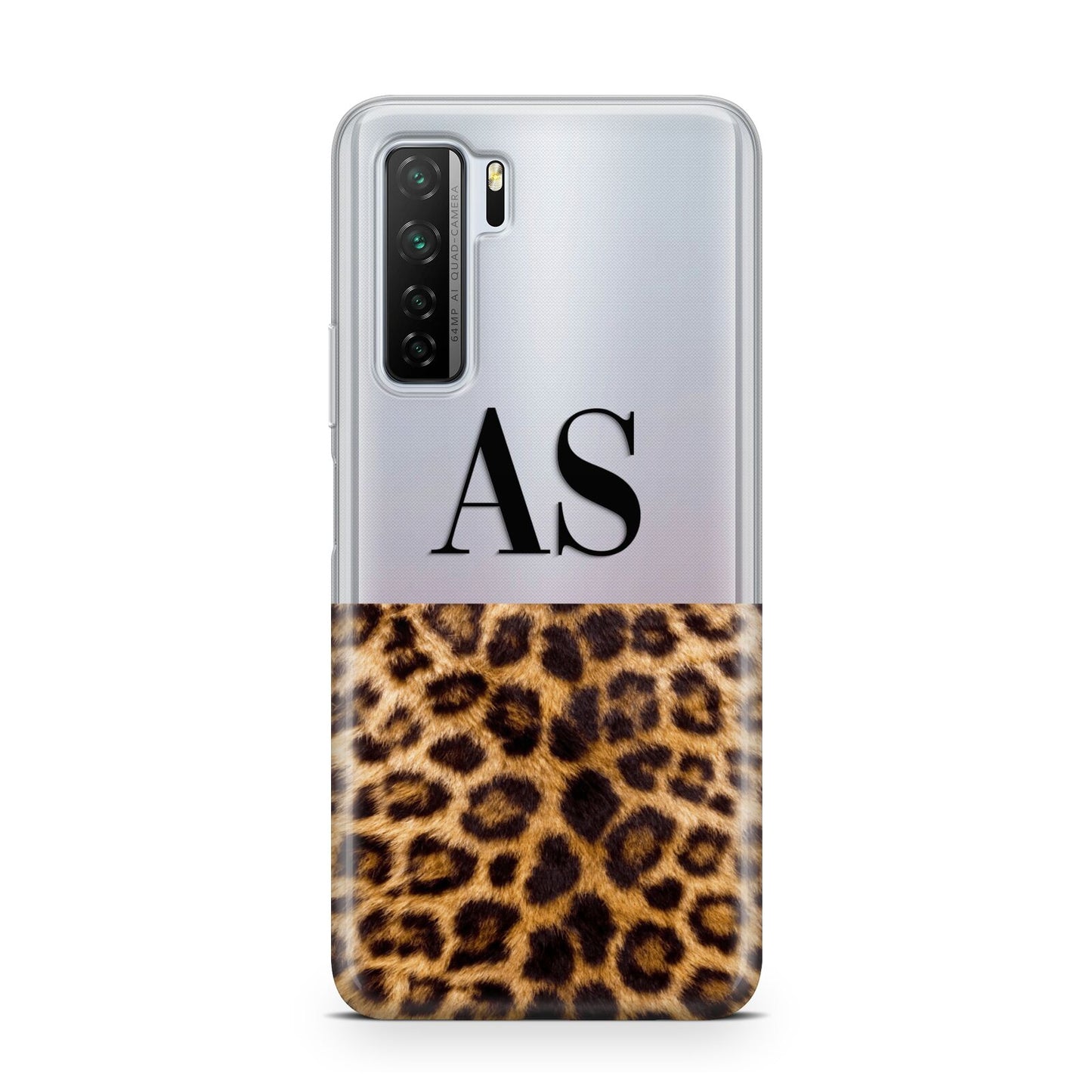 Initialled Leopard Print Huawei P40 Lite 5G Phone Case