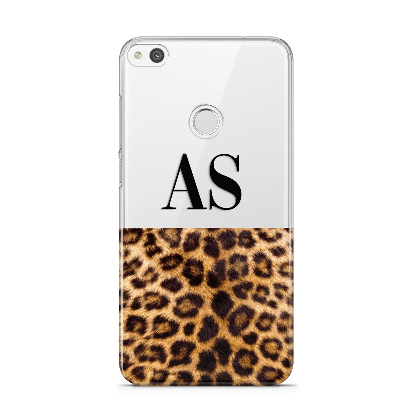 Initialled Leopard Print Huawei P8 Lite Case