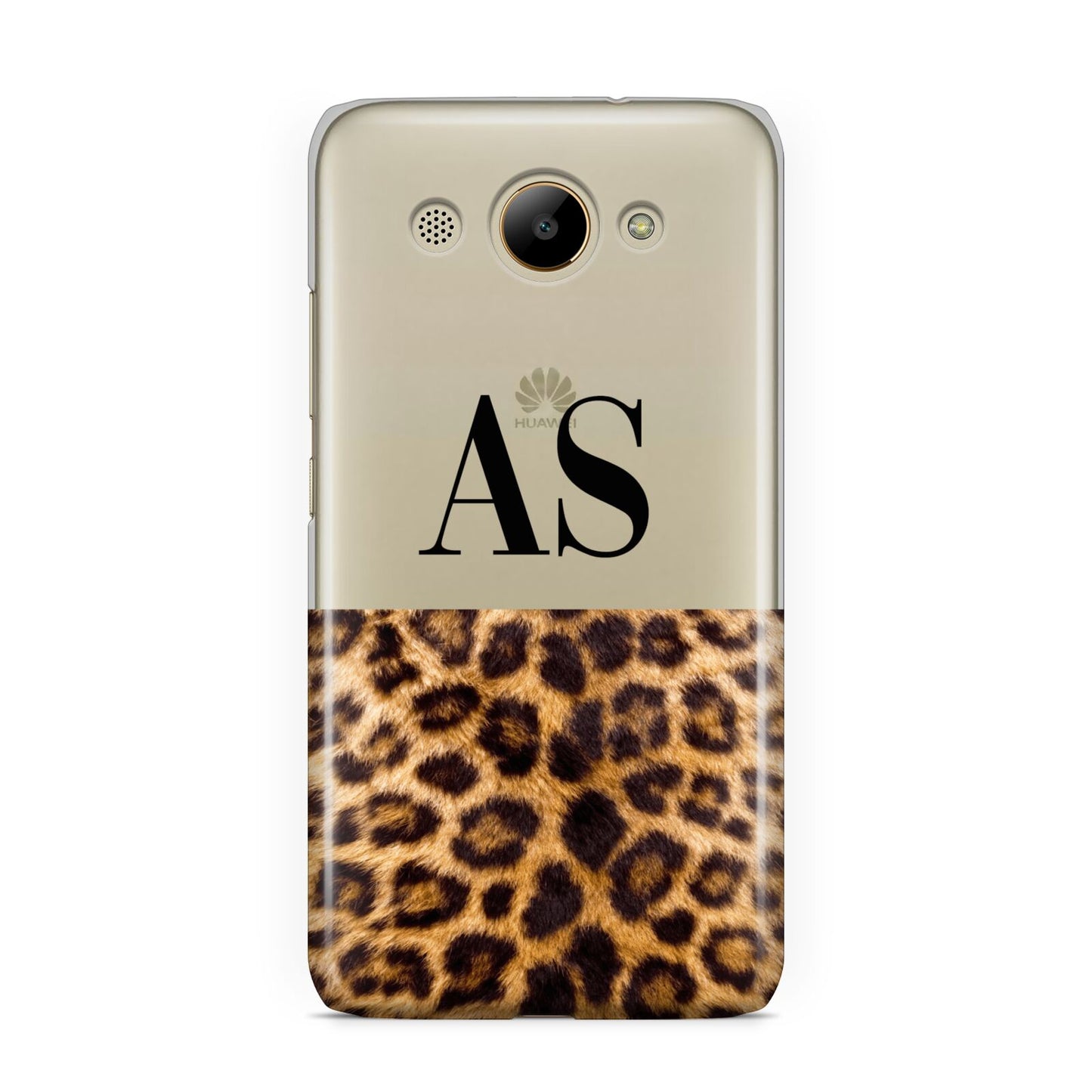 Initialled Leopard Print Huawei Y3 2017