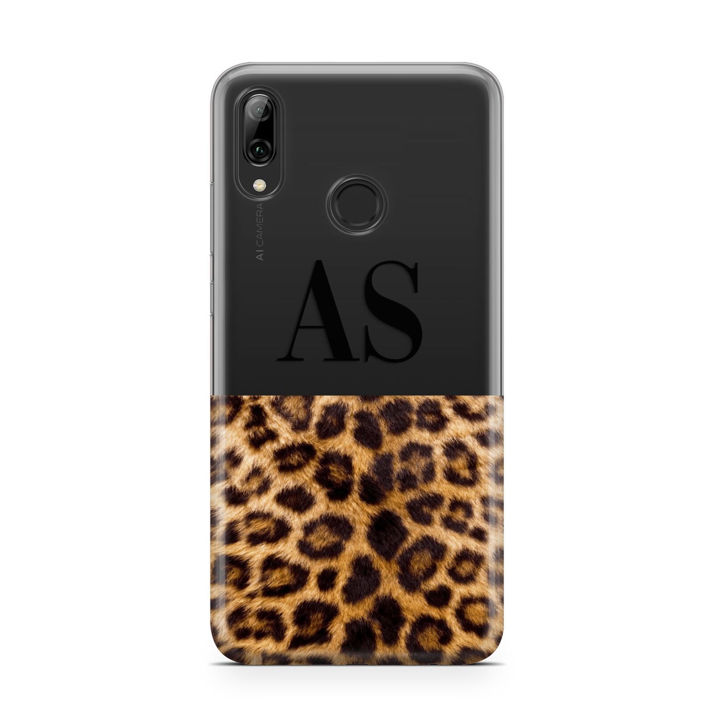 Initialled Leopard Print Huawei Y7 2019