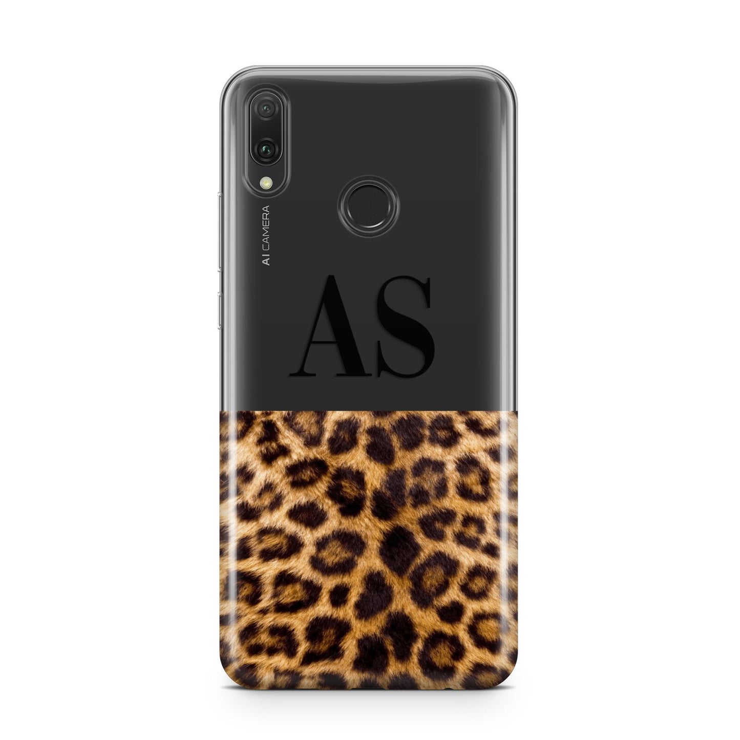 Initialled Leopard Print Huawei Y9 2019