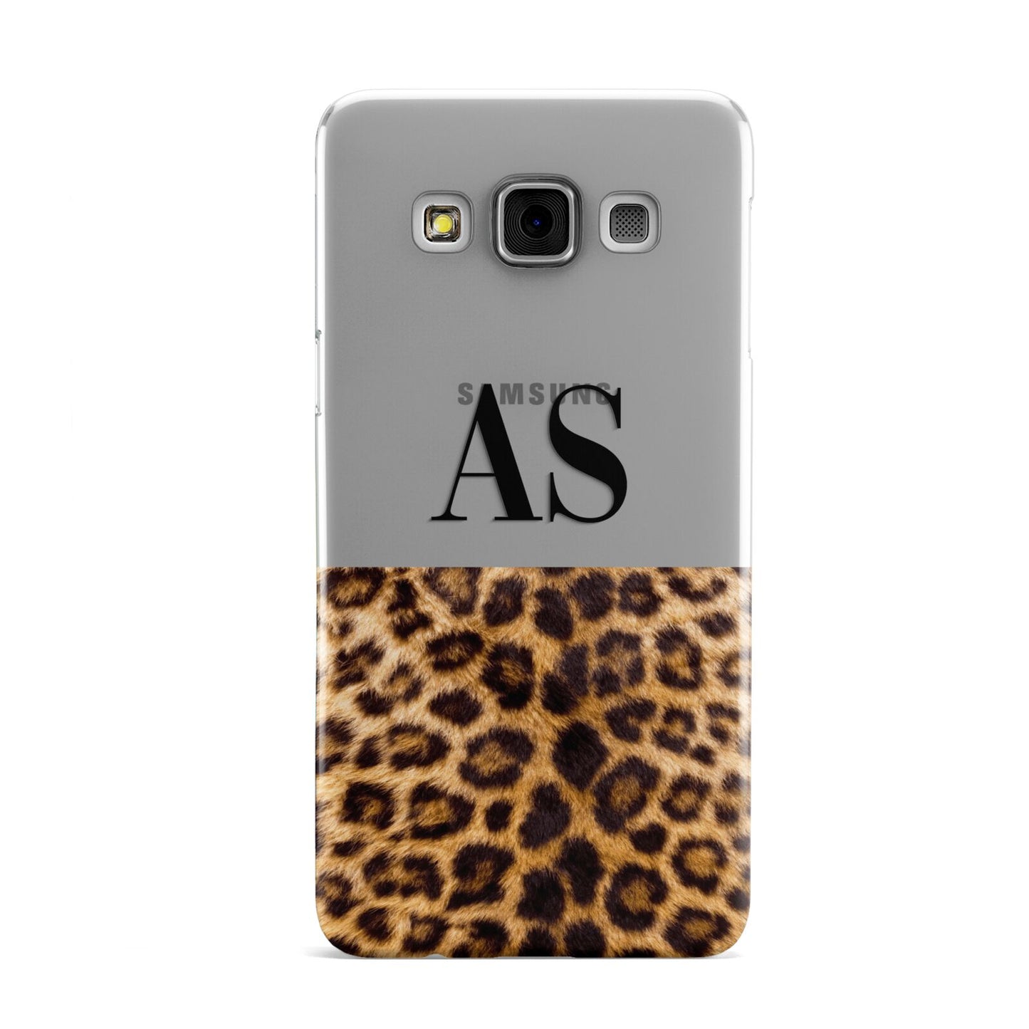 Initialled Leopard Print Samsung Galaxy A3 Case