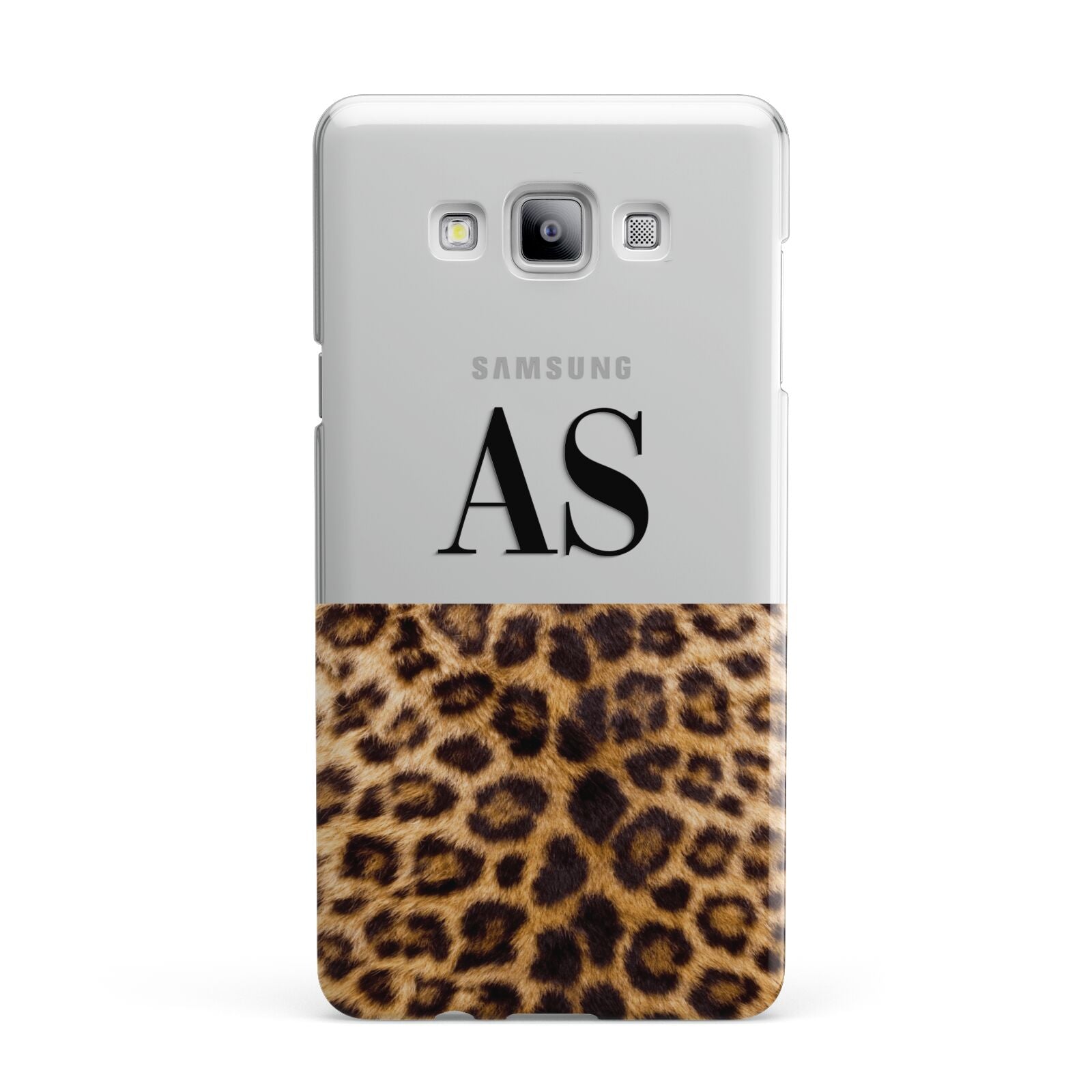 Initialled Leopard Print Samsung Galaxy A7 2015 Case