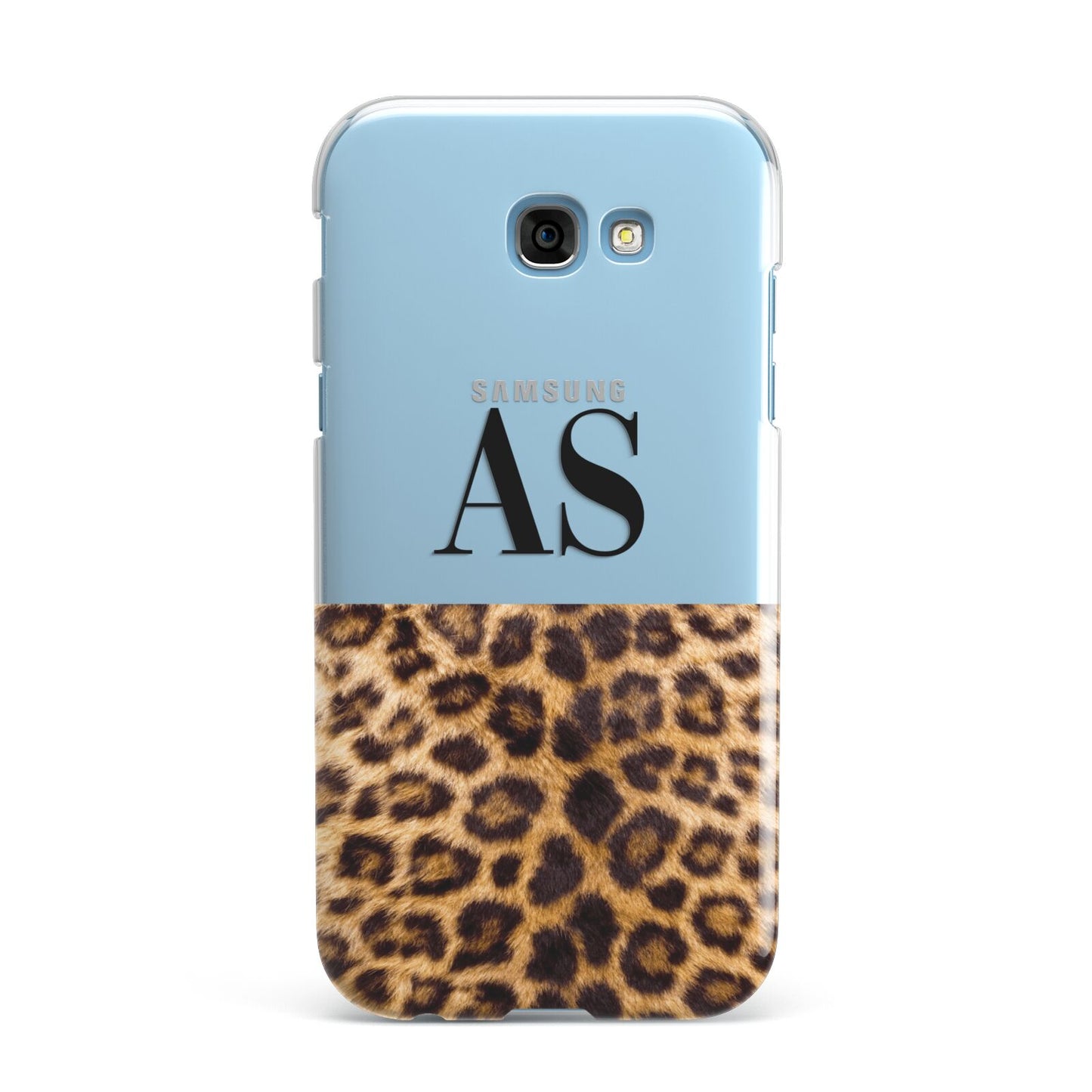 Initialled Leopard Print Samsung Galaxy A7 2017 Case