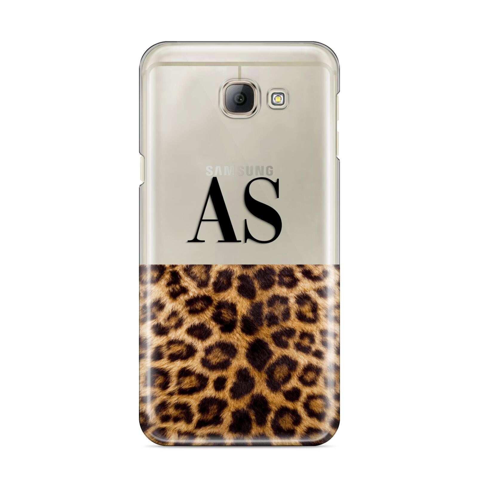 Initialled Leopard Print Samsung Galaxy A8 2016 Case