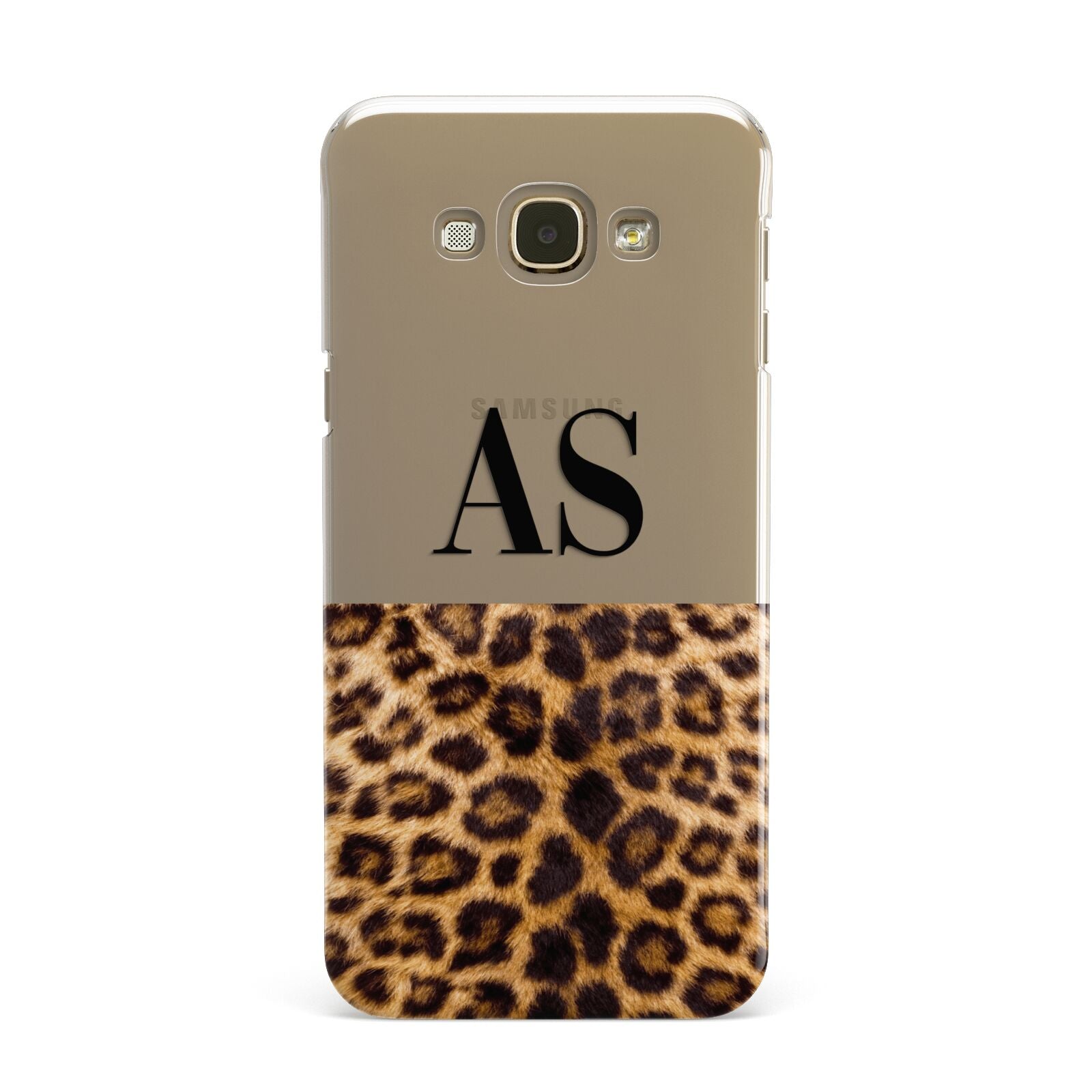 Initialled Leopard Print Samsung Galaxy A8 Case