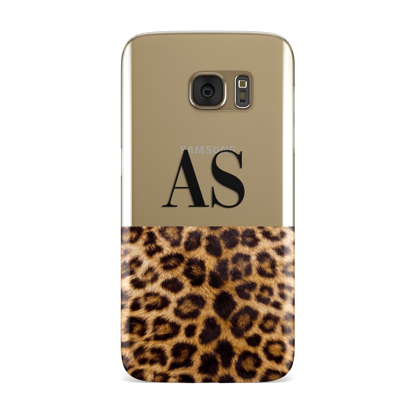 Initialled Leopard Print Samsung Galaxy Case