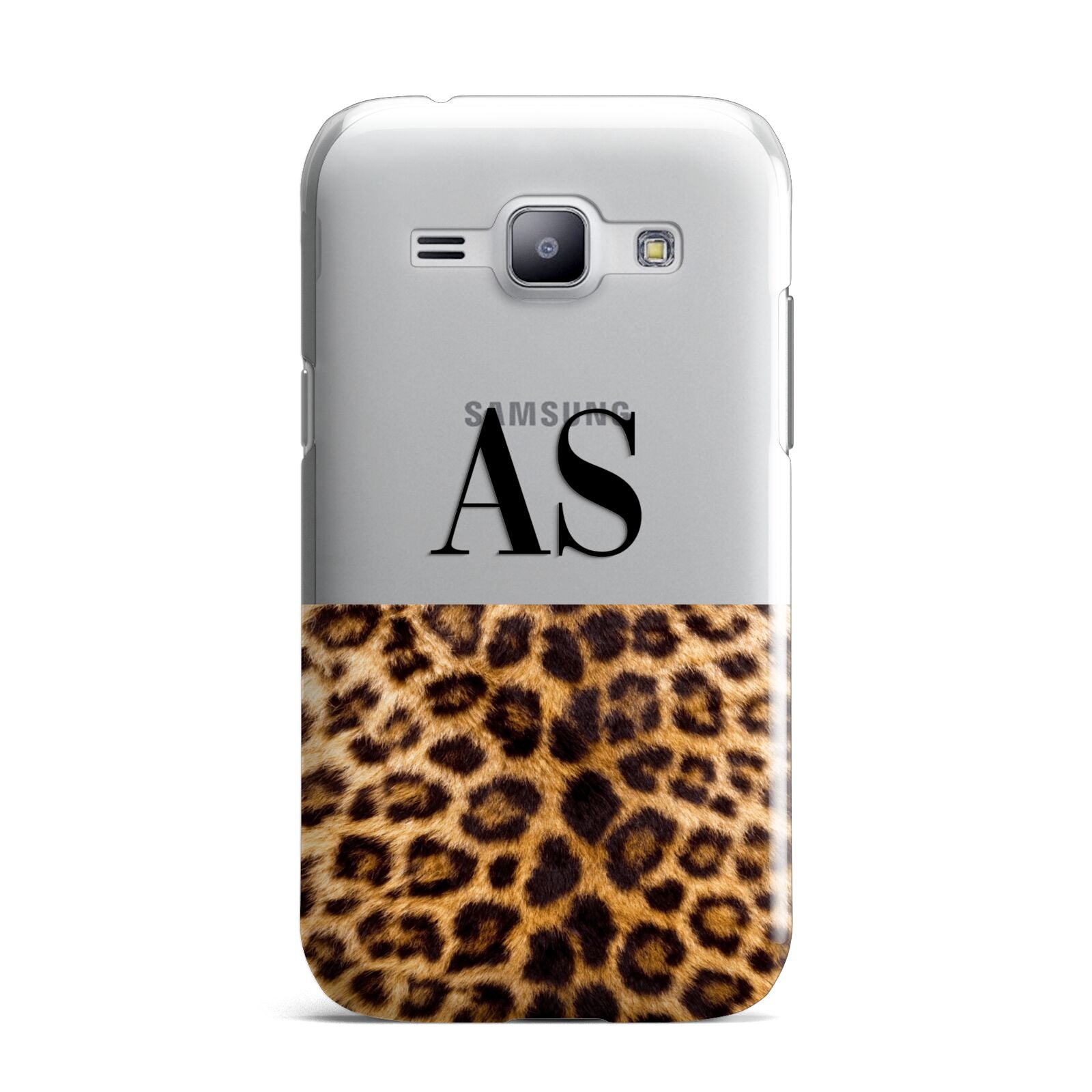 Initialled Leopard Print Samsung Galaxy J1 2015 Case