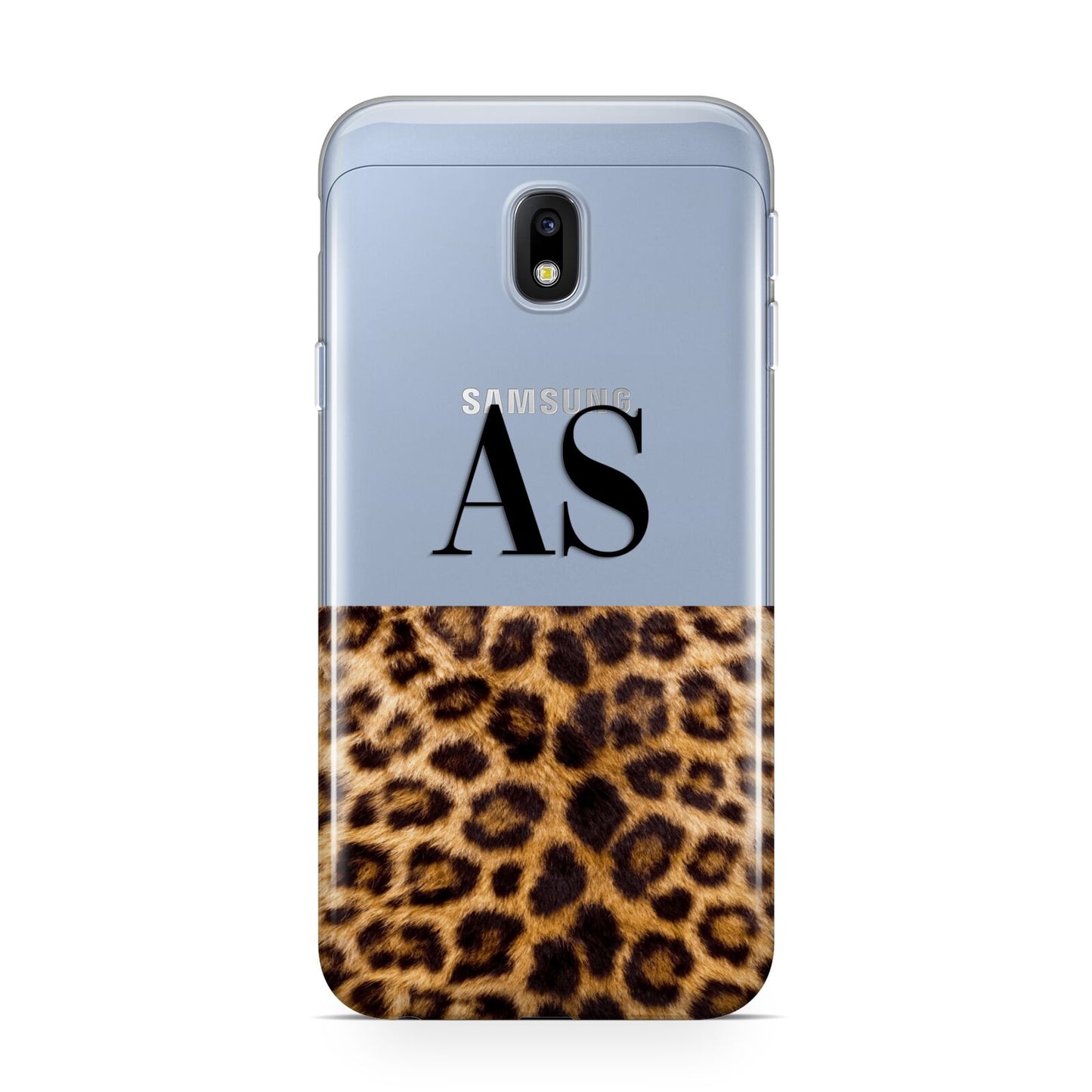 Initialled Leopard Print Samsung Galaxy J3 2017 Case