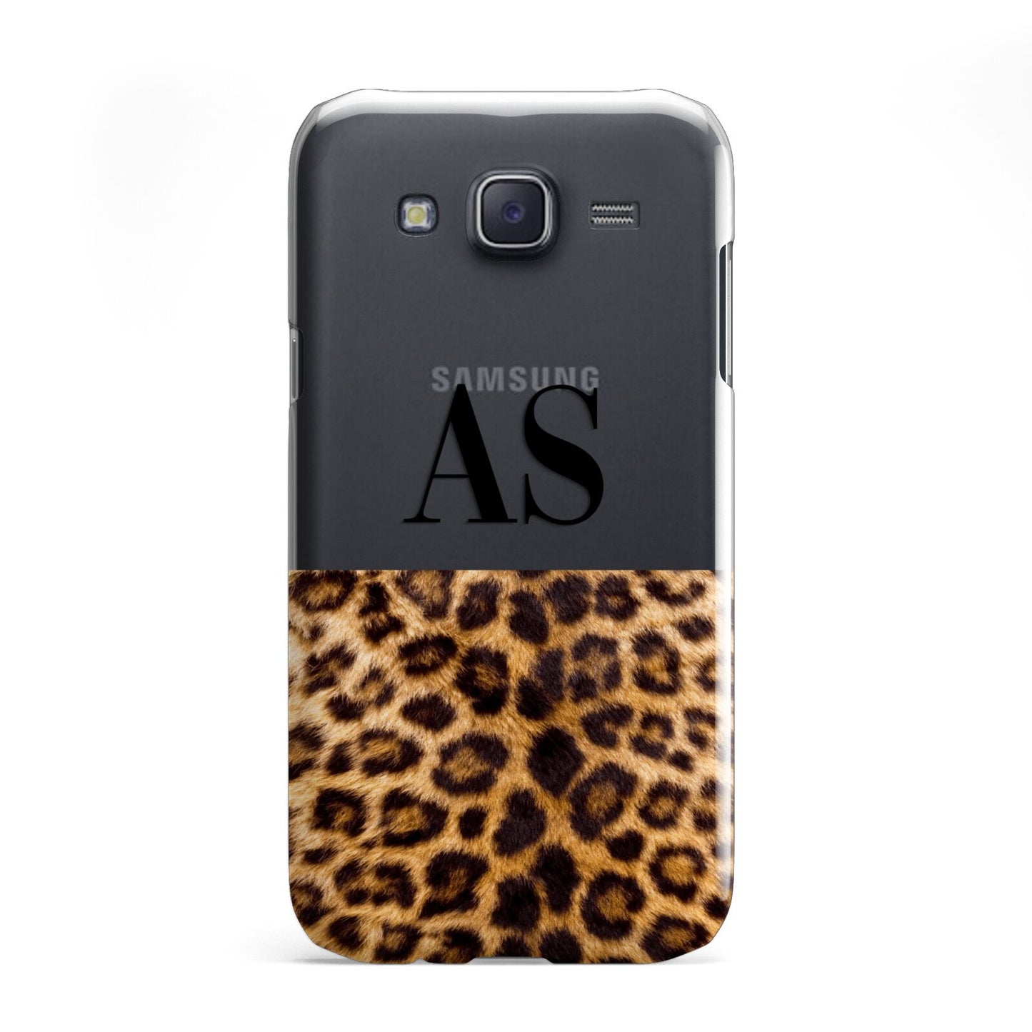 Initialled Leopard Print Samsung Galaxy J5 Case