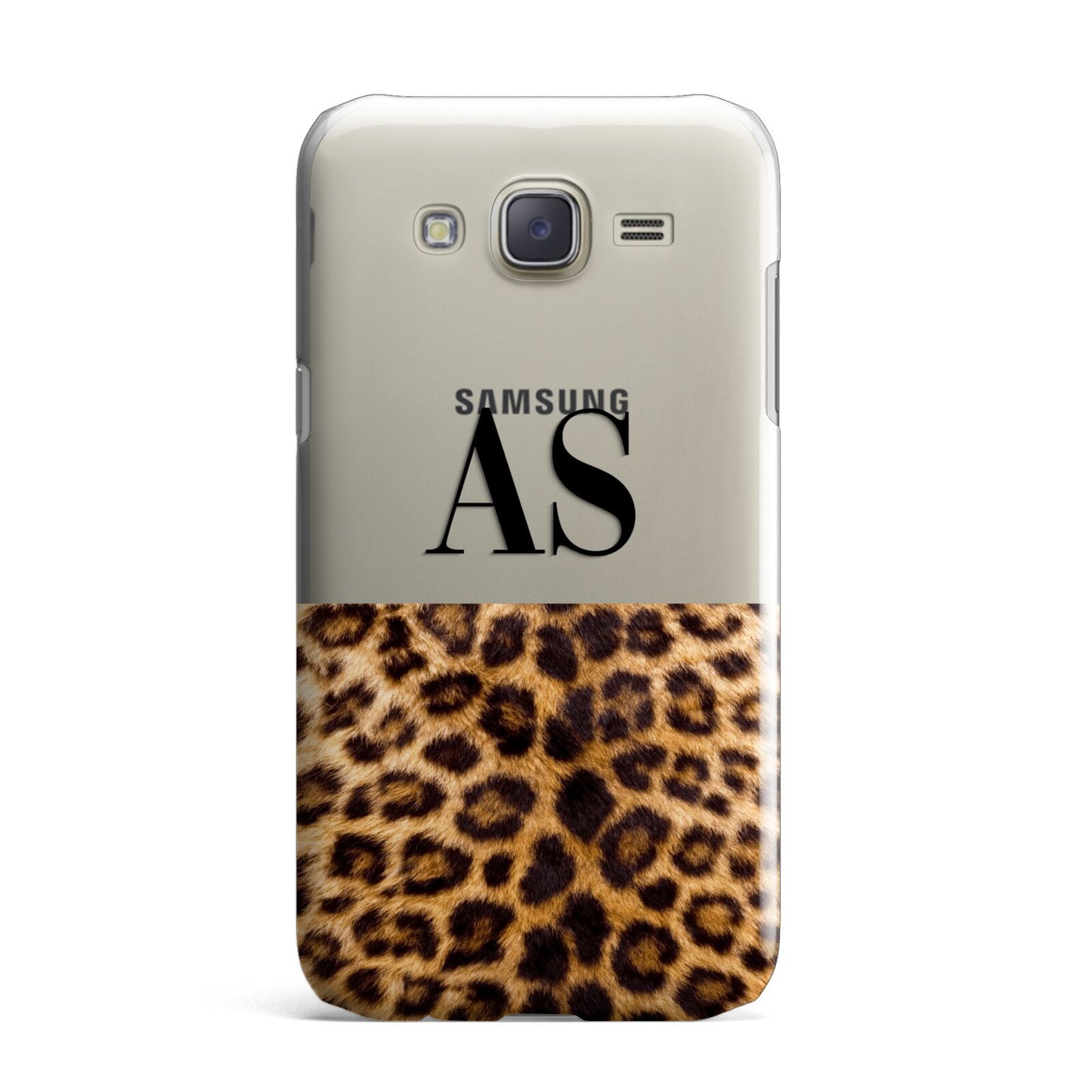 Initialled Leopard Print Samsung Galaxy J7 Case