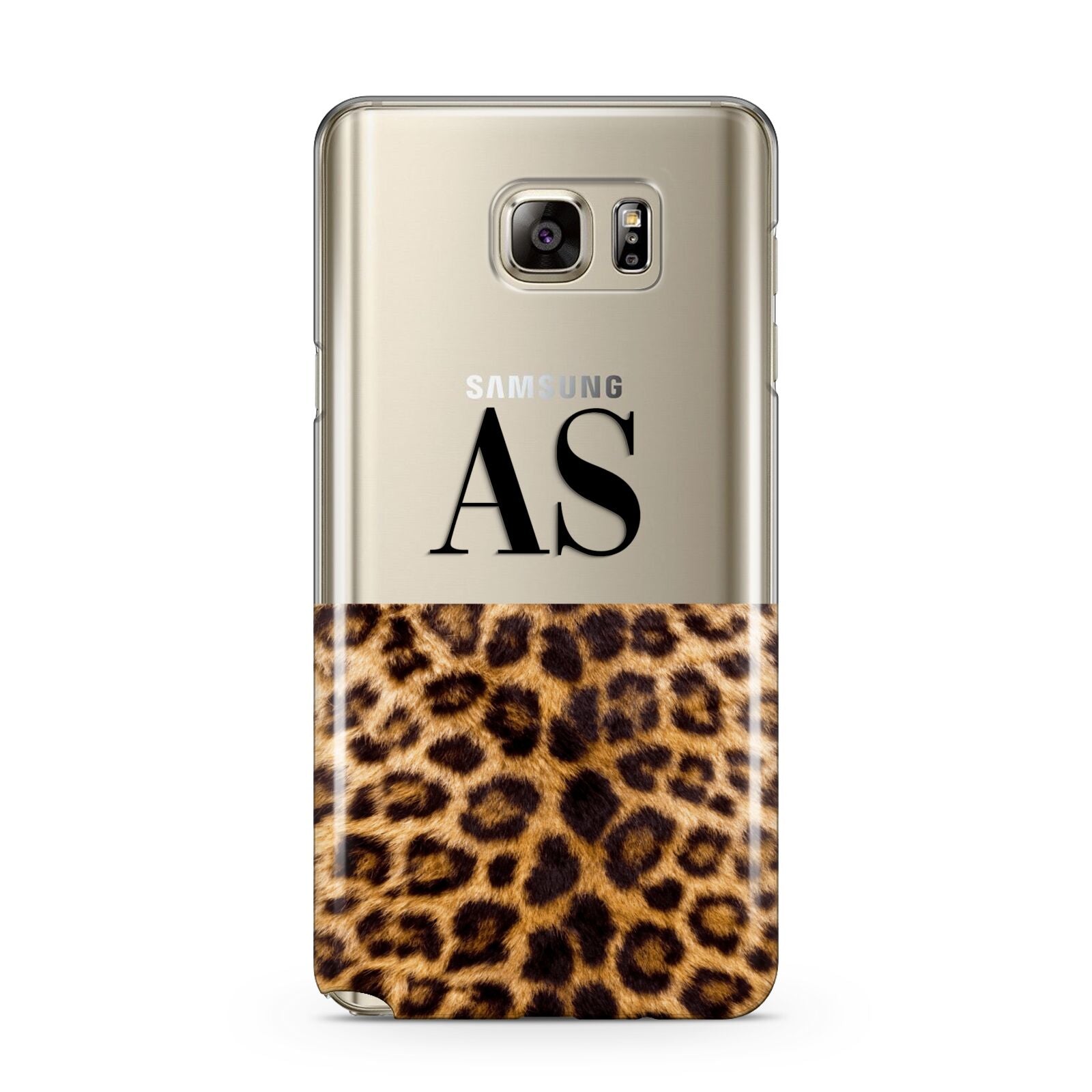 Initialled Leopard Print Samsung Galaxy Note 5 Case