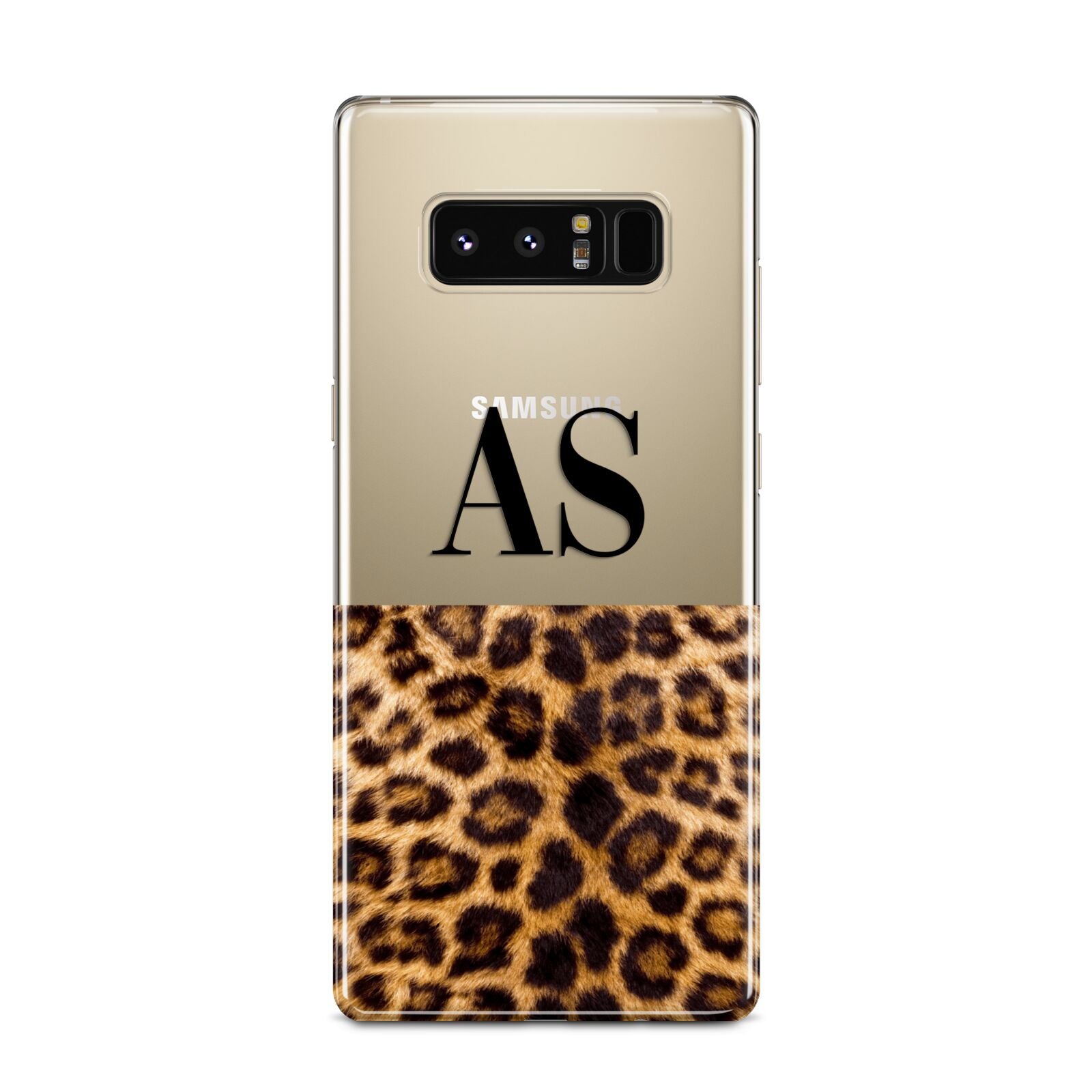 Initialled Leopard Print Samsung Galaxy Note 8 Case