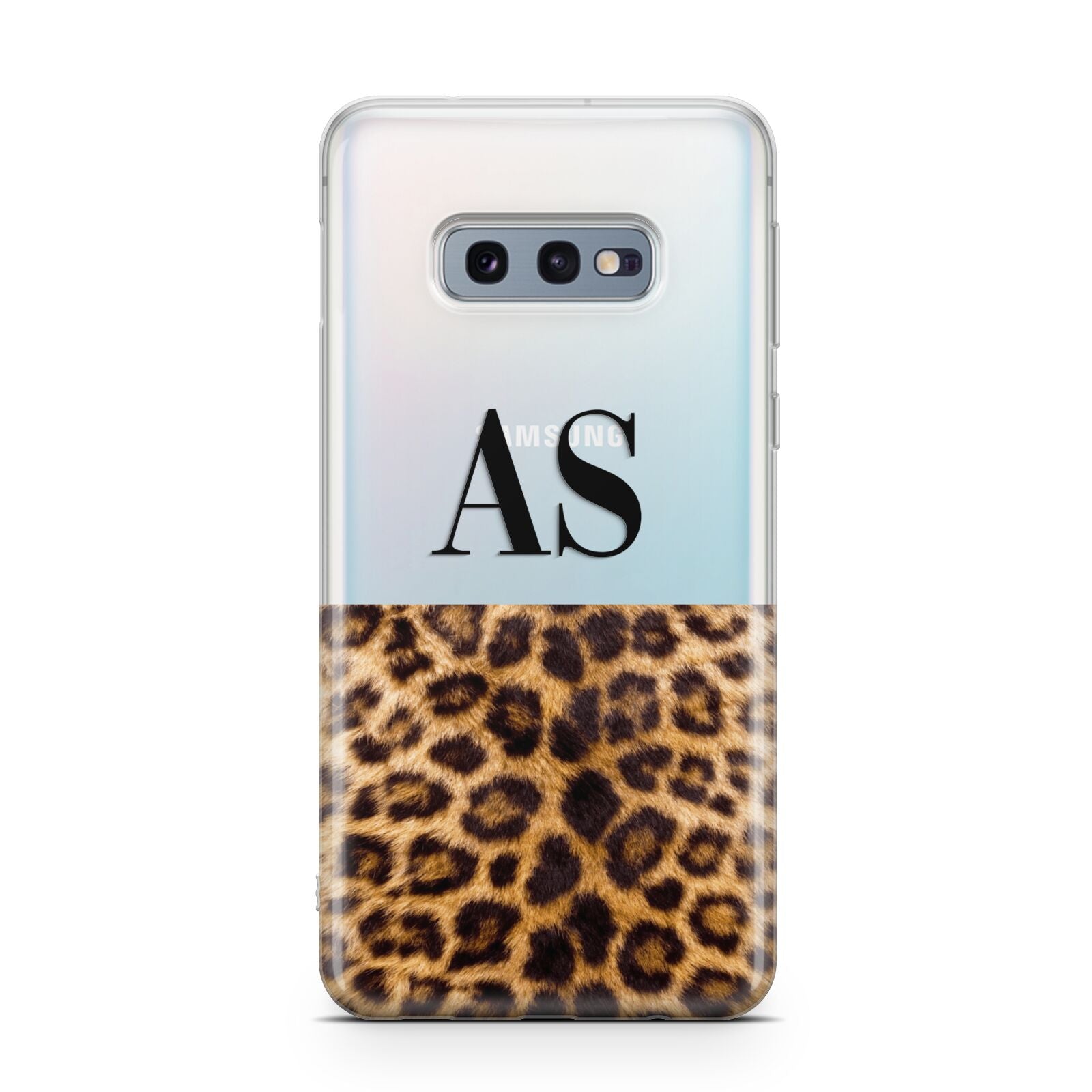 Initialled Leopard Print Samsung Galaxy S10E Case