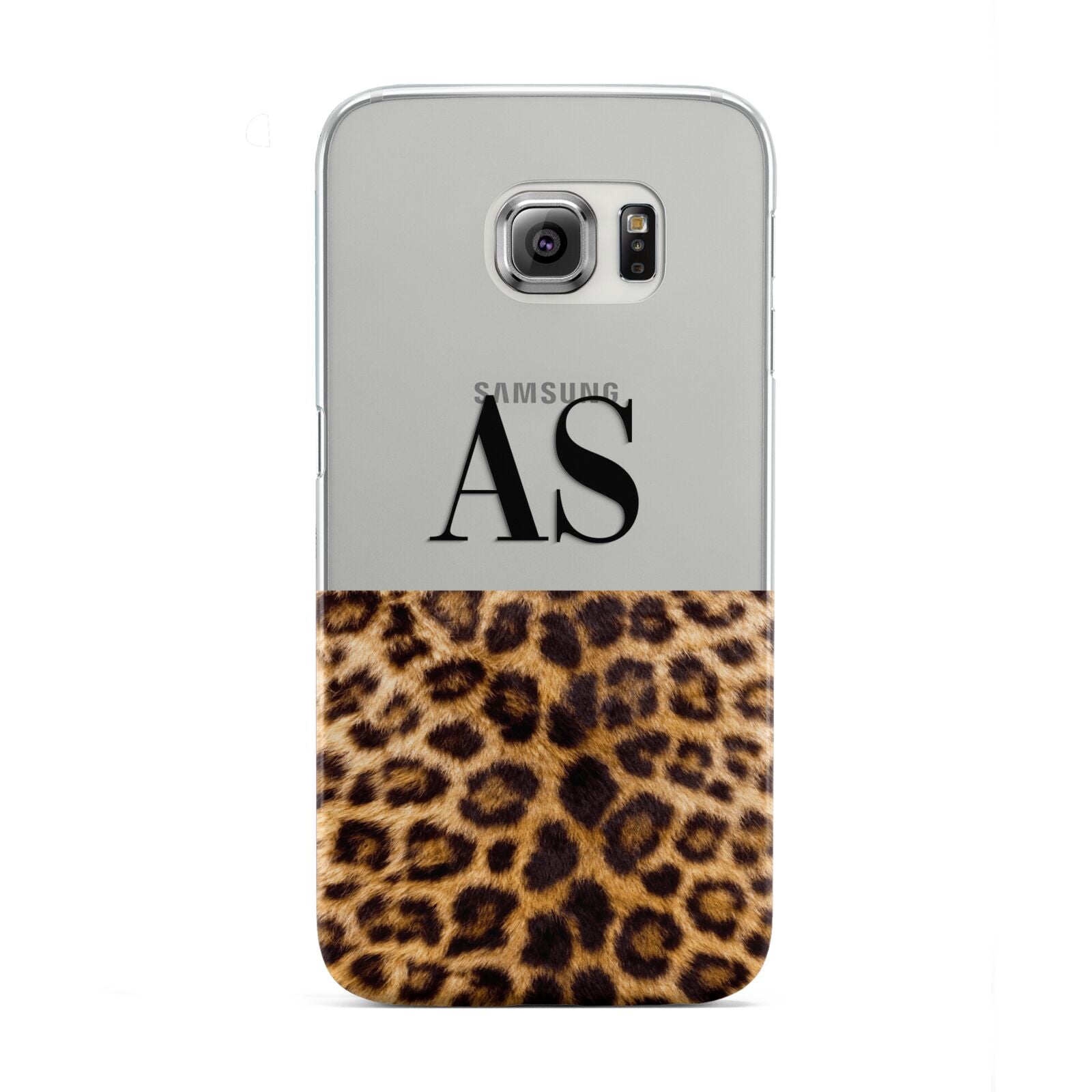 Initialled Leopard Print Samsung Galaxy S6 Edge Case