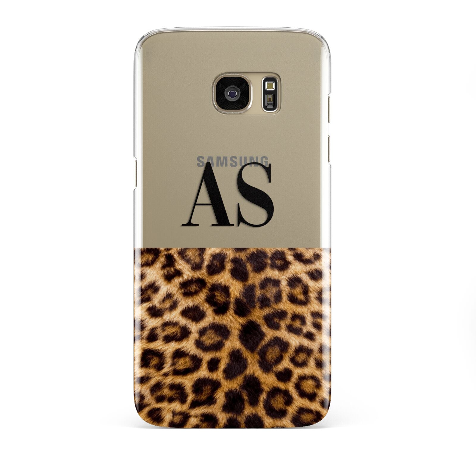 Initialled Leopard Print Samsung Galaxy S7 Edge Case